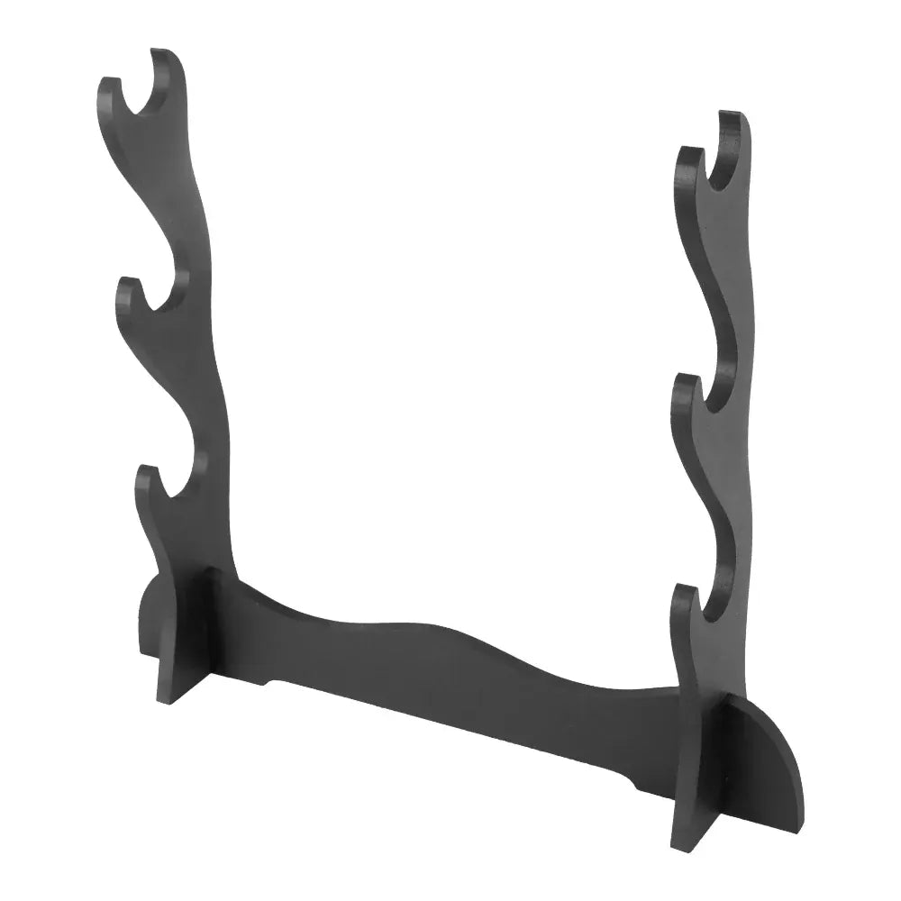 ProForce Sporting Goods Black Dragon 3 Sword Set with table top stand