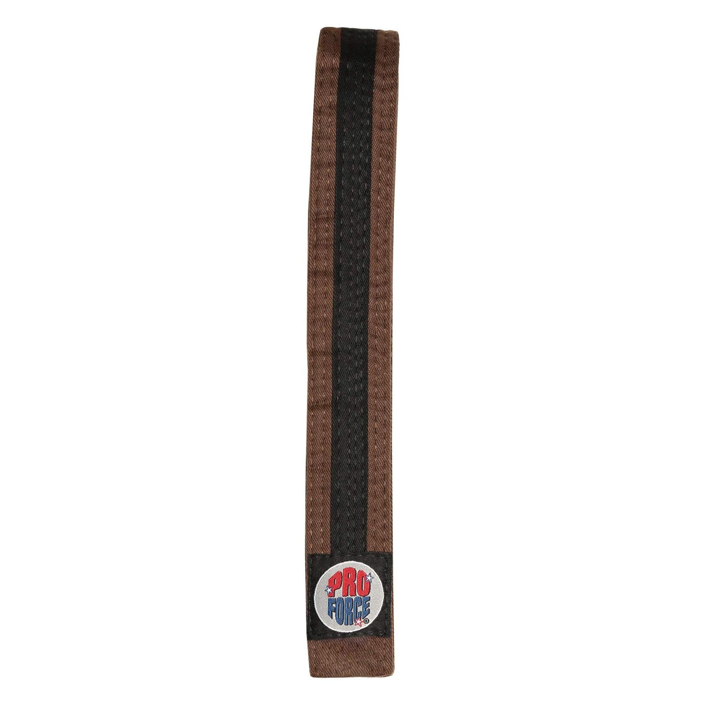 ProForce sporting goods brown / 0 ProForce II 1.5 inch Double Wrap Black Stripe Karate Belt