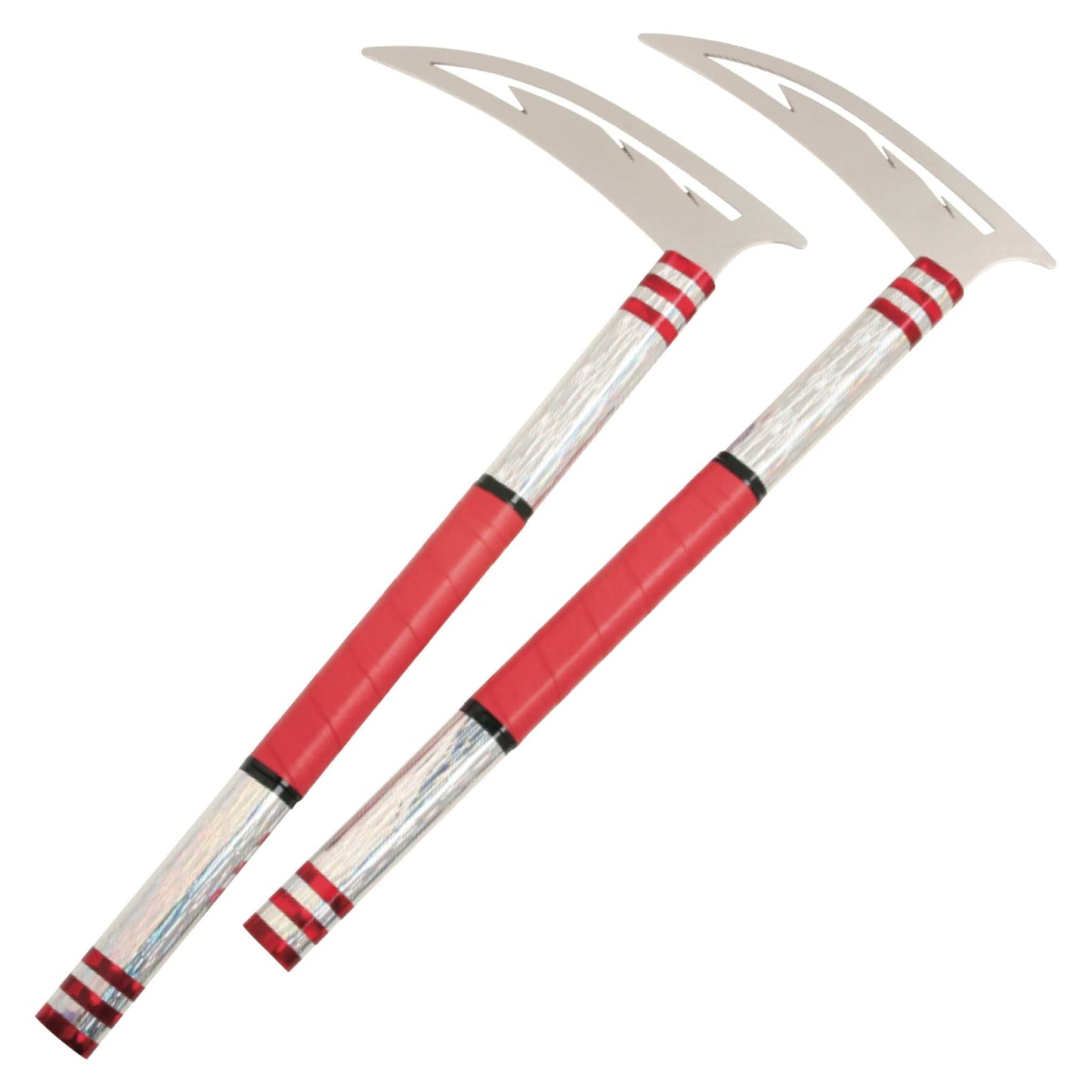 ProForce sporting goods Chrome/Red G-Force Predator Demonstration Kama martial arts karate demo