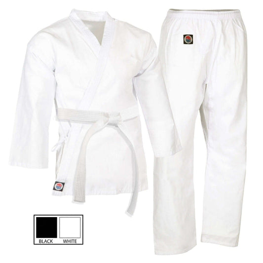 ProForce sporting goods ProForce 5 oz Karate Uniform Elastic Drawstring Pants- 60/40 Blend