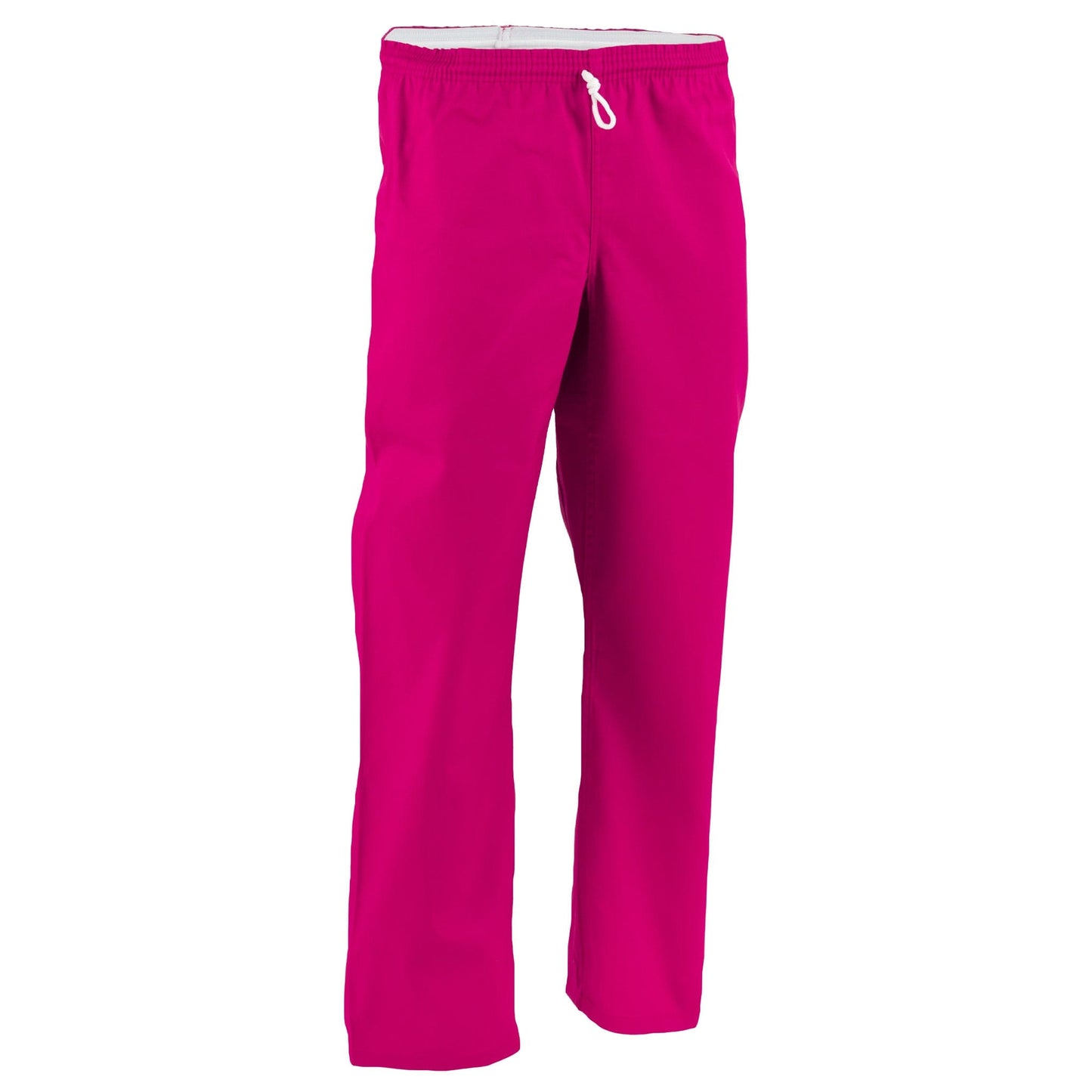 Proforce sporting goods ProForce 6 oz Karate Uniform Elastic Drawstring Pants poly cotton blend Pink