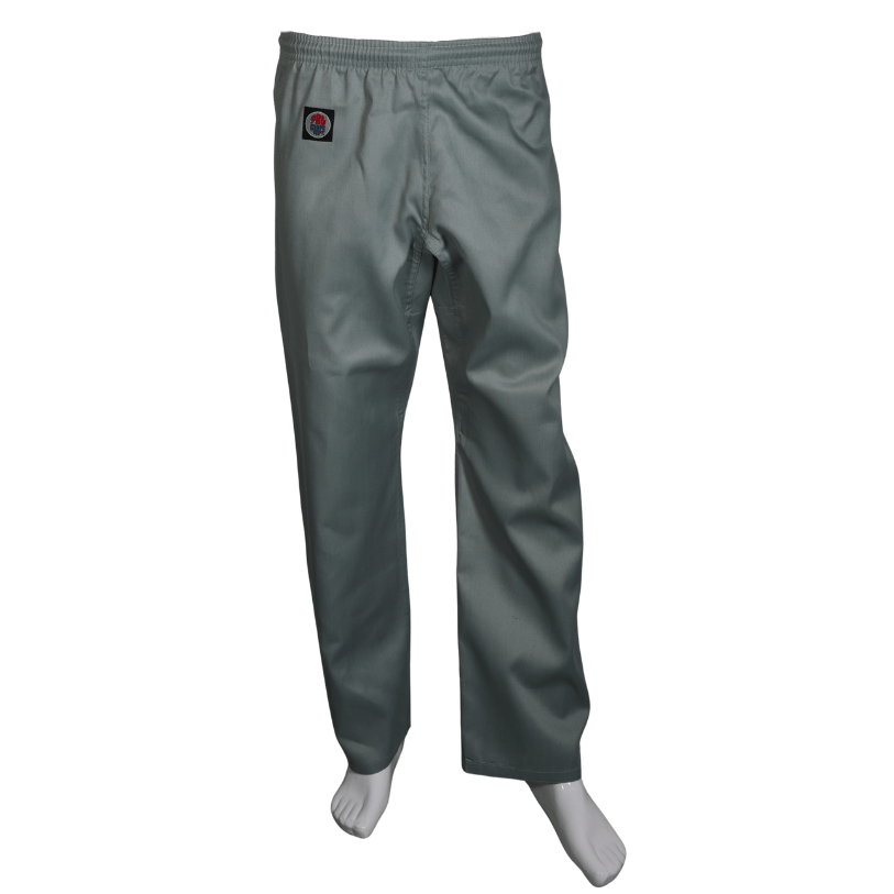 ProForce sporting goods ProForce Classic Karate Uniform Elastic Drawstring 5 oz. 60-40 Blend -Gray