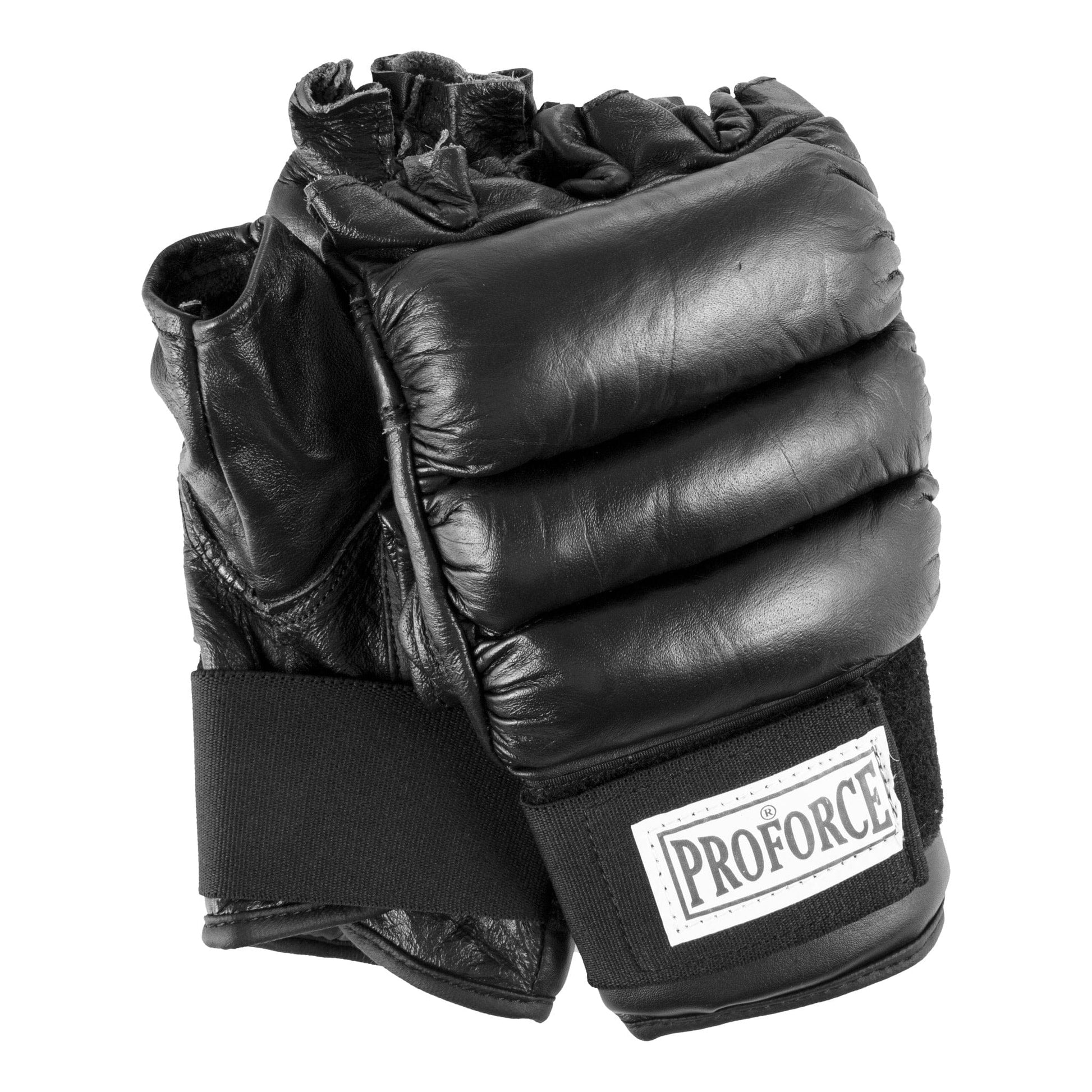 ProForce sporting goods ProForce Fingerless Grappling Gloves Leather