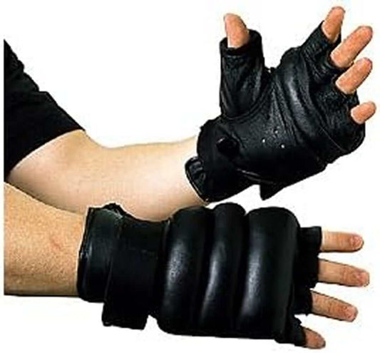 ProForce sporting goods ProForce Fingerless Grappling Gloves Leather
