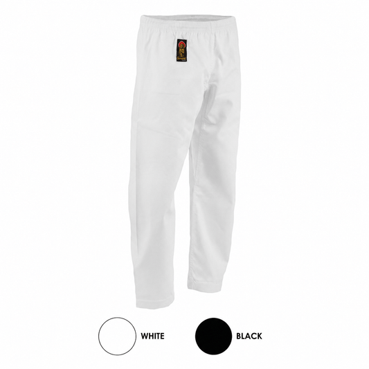 ProForce sporting goods ProForce Gladiator 6 oz Karate Pants  55/45 Blend black or white