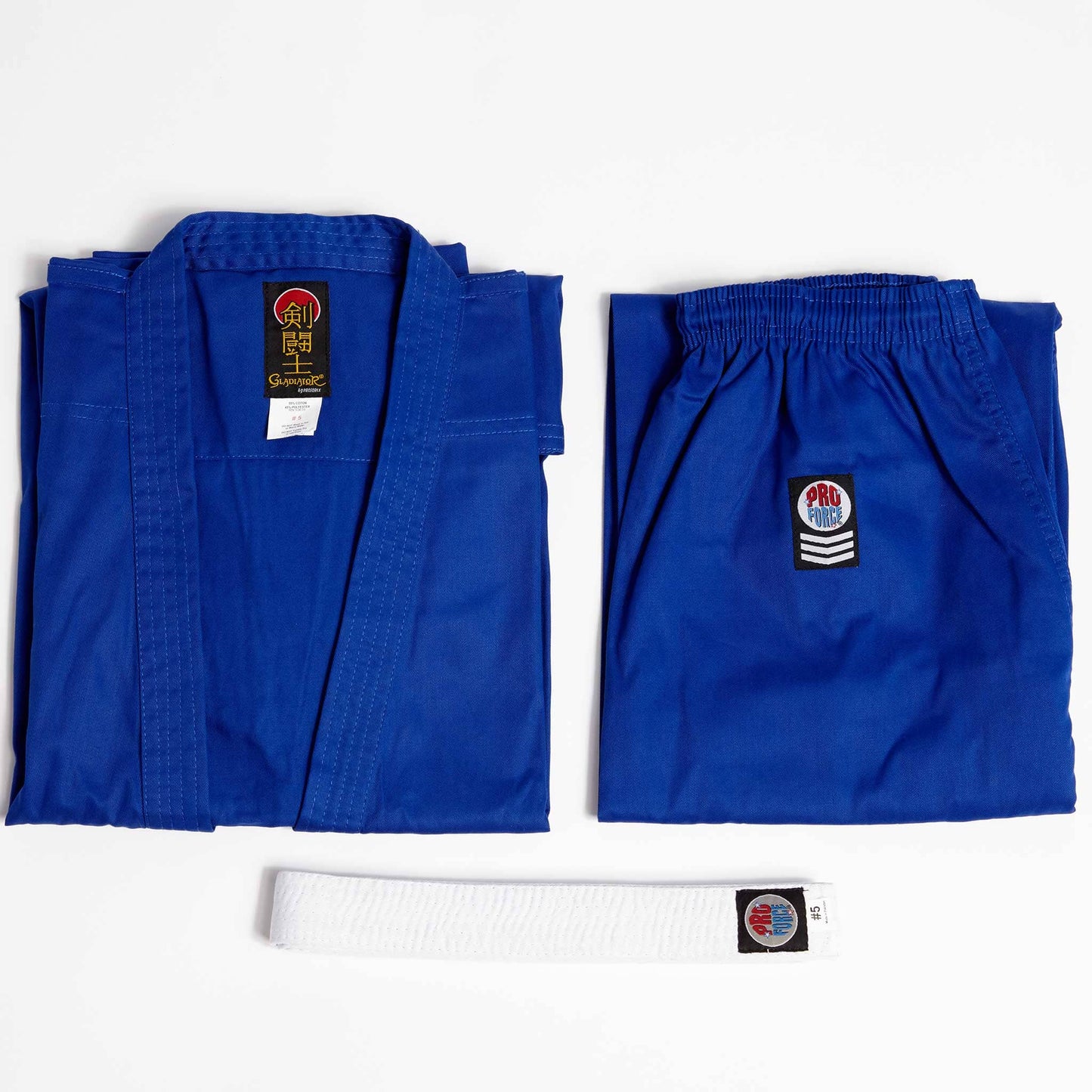 ProForce sporting goods ProForce Gladiator 7.5 oz Karate Uniform - Blend red or blue