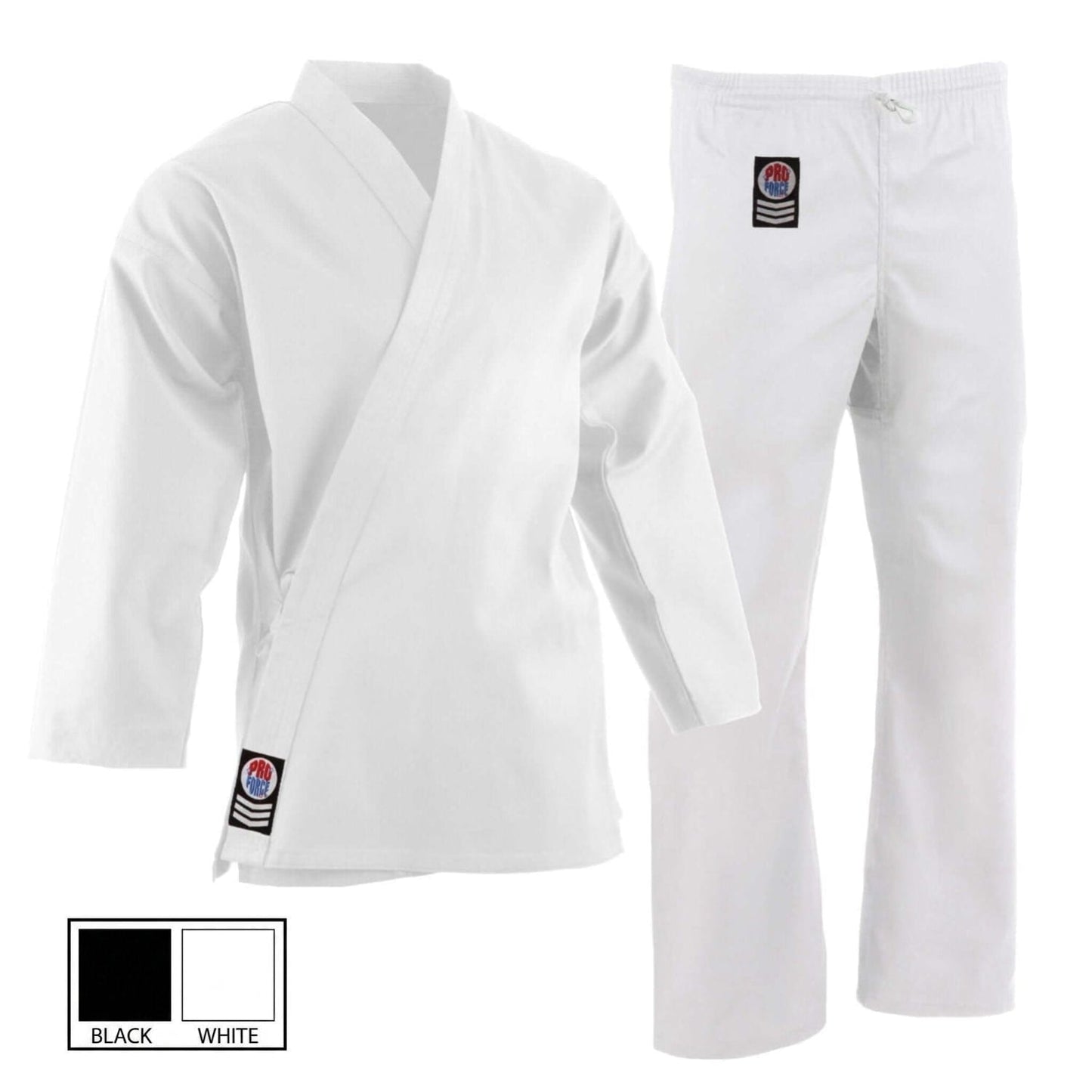 ProForce sporting goods ProForce Gladiator 7.5 oz Karate Uniform - Blend White