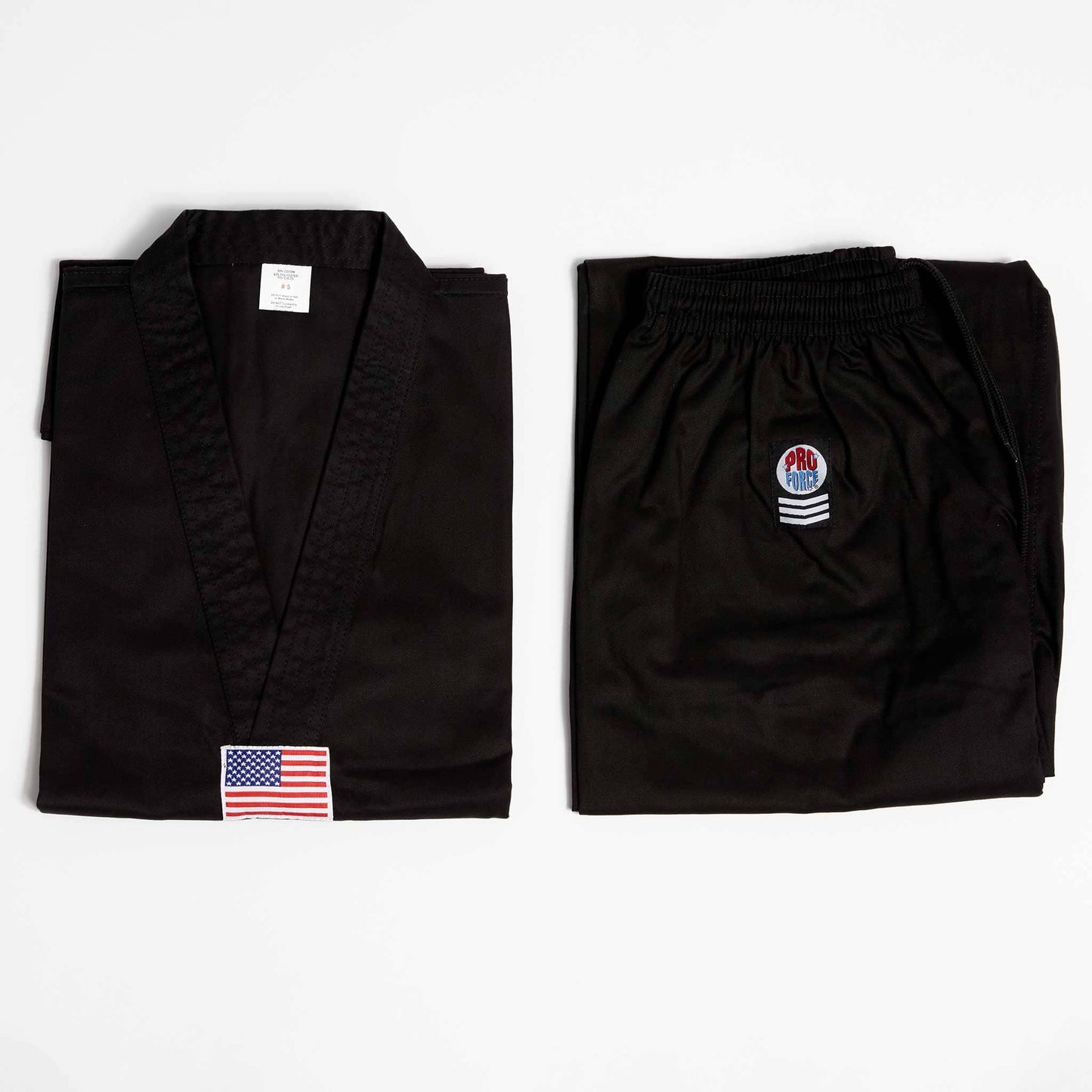 ProForce sporting goods ProForce Gladiator 7.5 oz TKD Uniform Solid Black