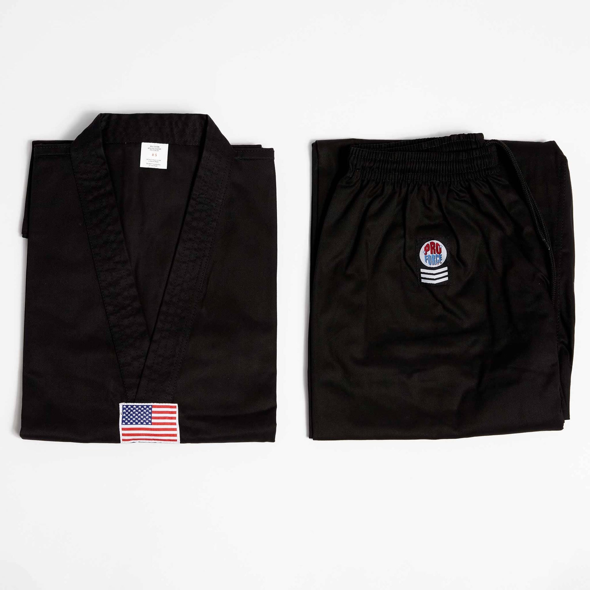 ProForce sporting goods ProForce Gladiator 7.5 oz TKD Uniform Solid Black