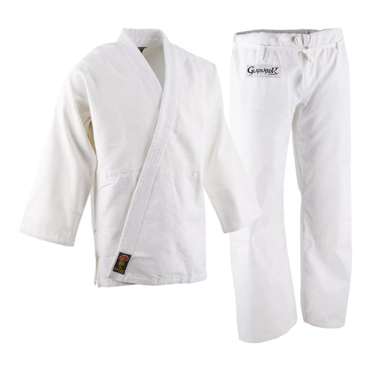 ProForce sporting goods ProForce Gladiator Judo Uniform Traditional Drawstring White