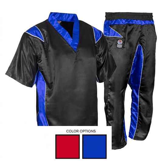 proforce Sporting Goods ProForce Point Fighting Satin Tri-Color Demo Team Uniform