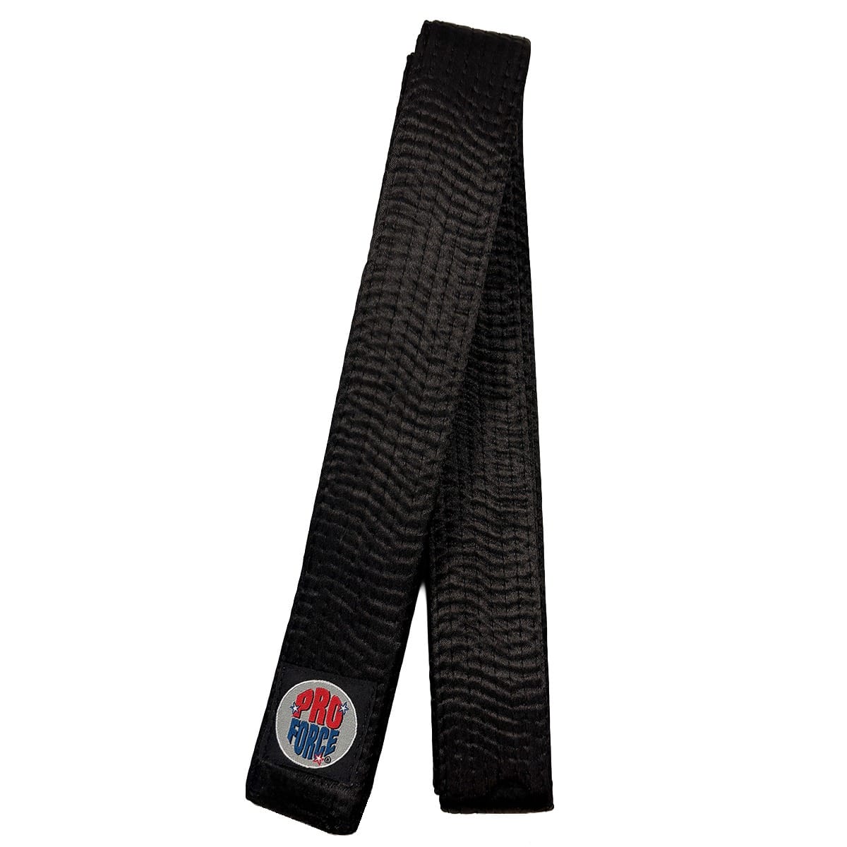 ProForce sporting goods ProForce Ultra 1.75 inch Satin Black Karate Belt Double Wrap