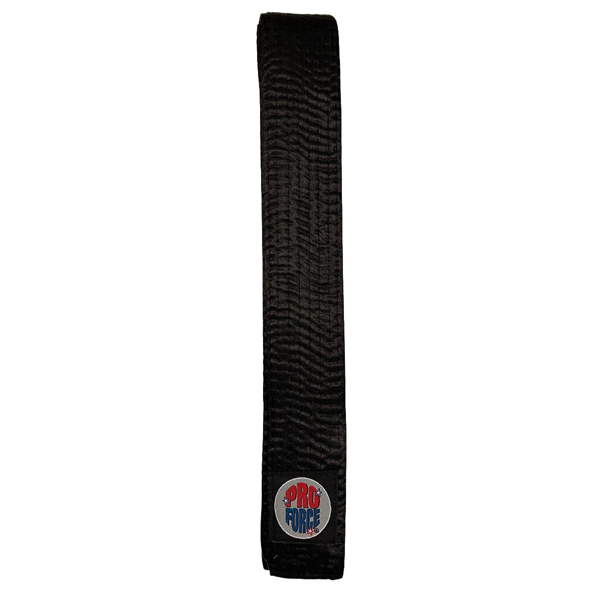 ProForce sporting goods ProForce Ultra 1.75 inch Satin Black Karate Belt Double Wrap