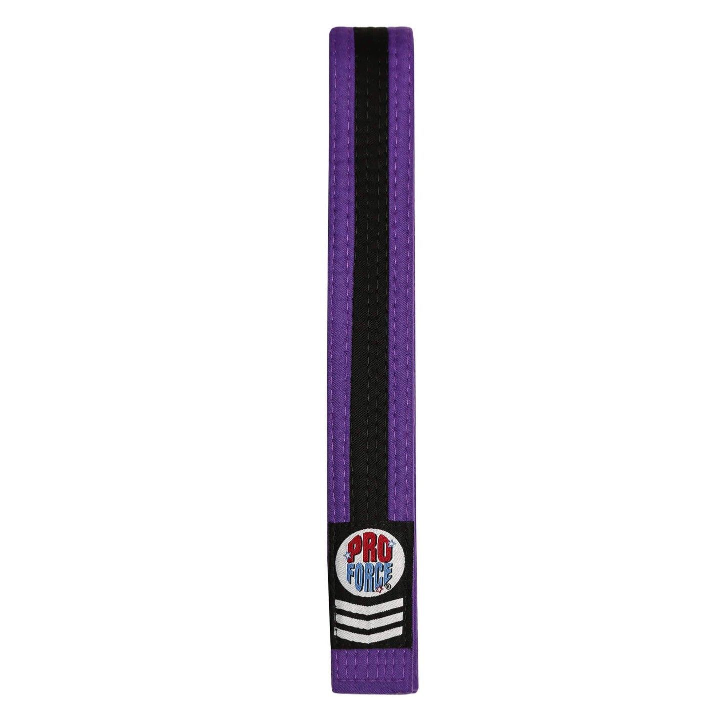 ProForce sporting goods purple / 0 ProForce II 1.5 inch Double Wrap Black Stripe Karate Belt