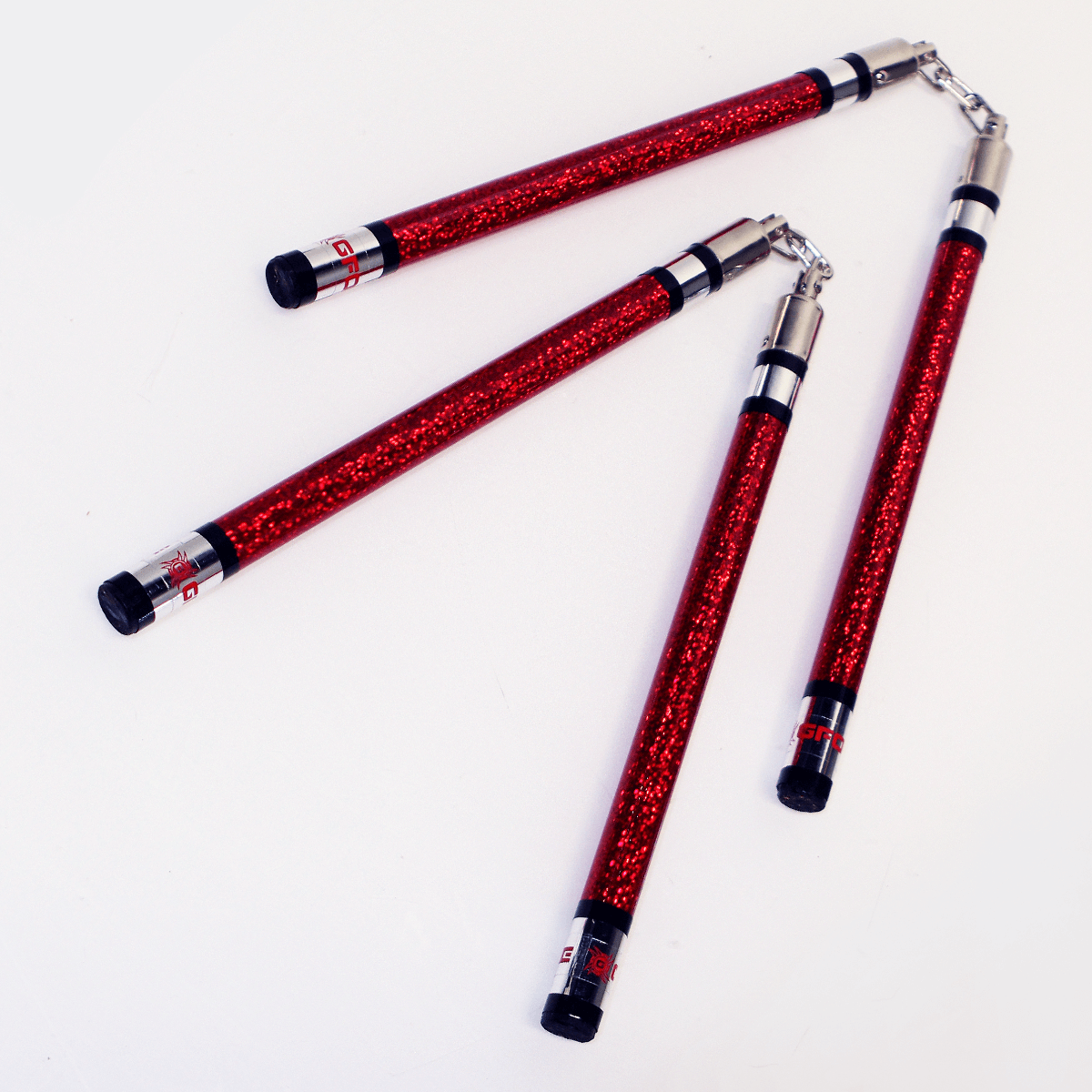 ProForce sporting goods red / 9 inch G-Force "Next Gen" Chrome Sticks 5 colors