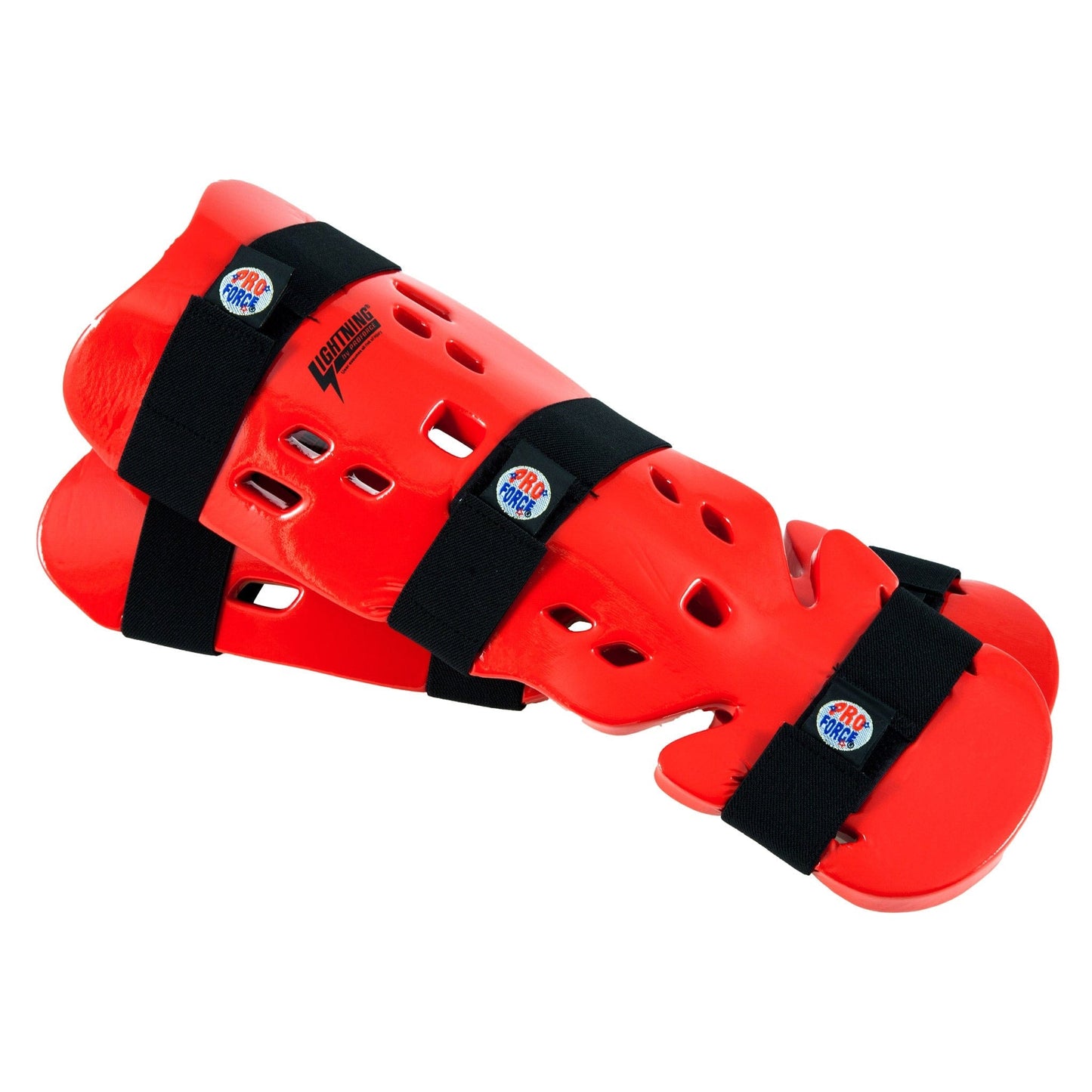 ProForce sporting goods Red / child/small ProForce Lightning Shin and Instep Guard karate taekwondo