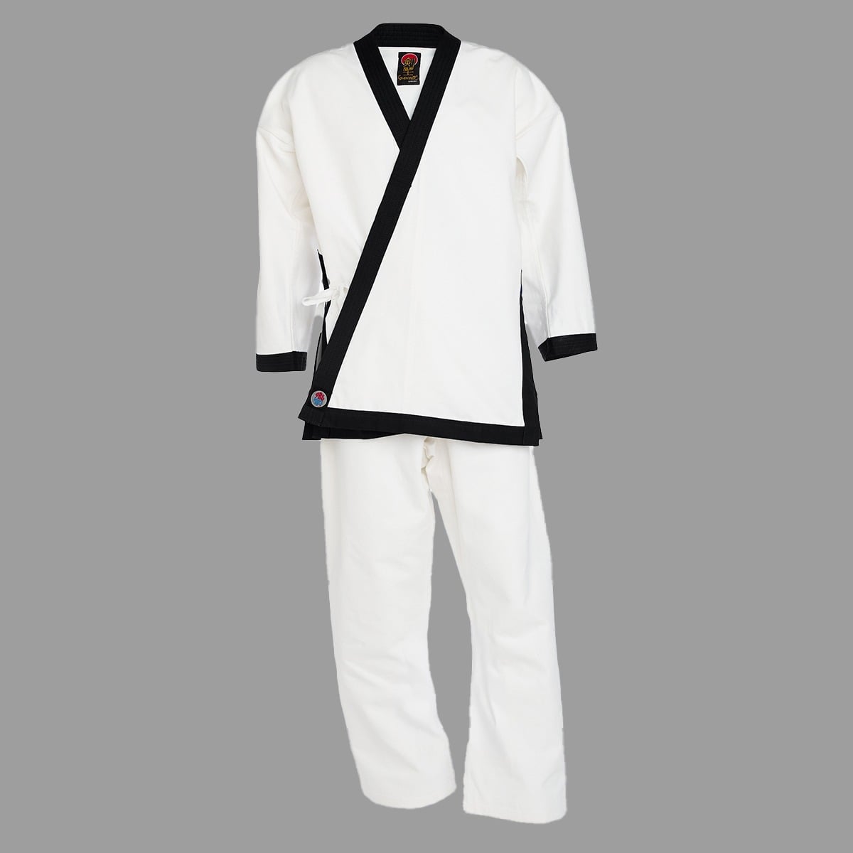 proForce sporting goods White/Black / size 2- 5'2"/130 lbs ProForce TSD Tang Soo Do Master Uniform (Traditional Drawstring) 16 oz.