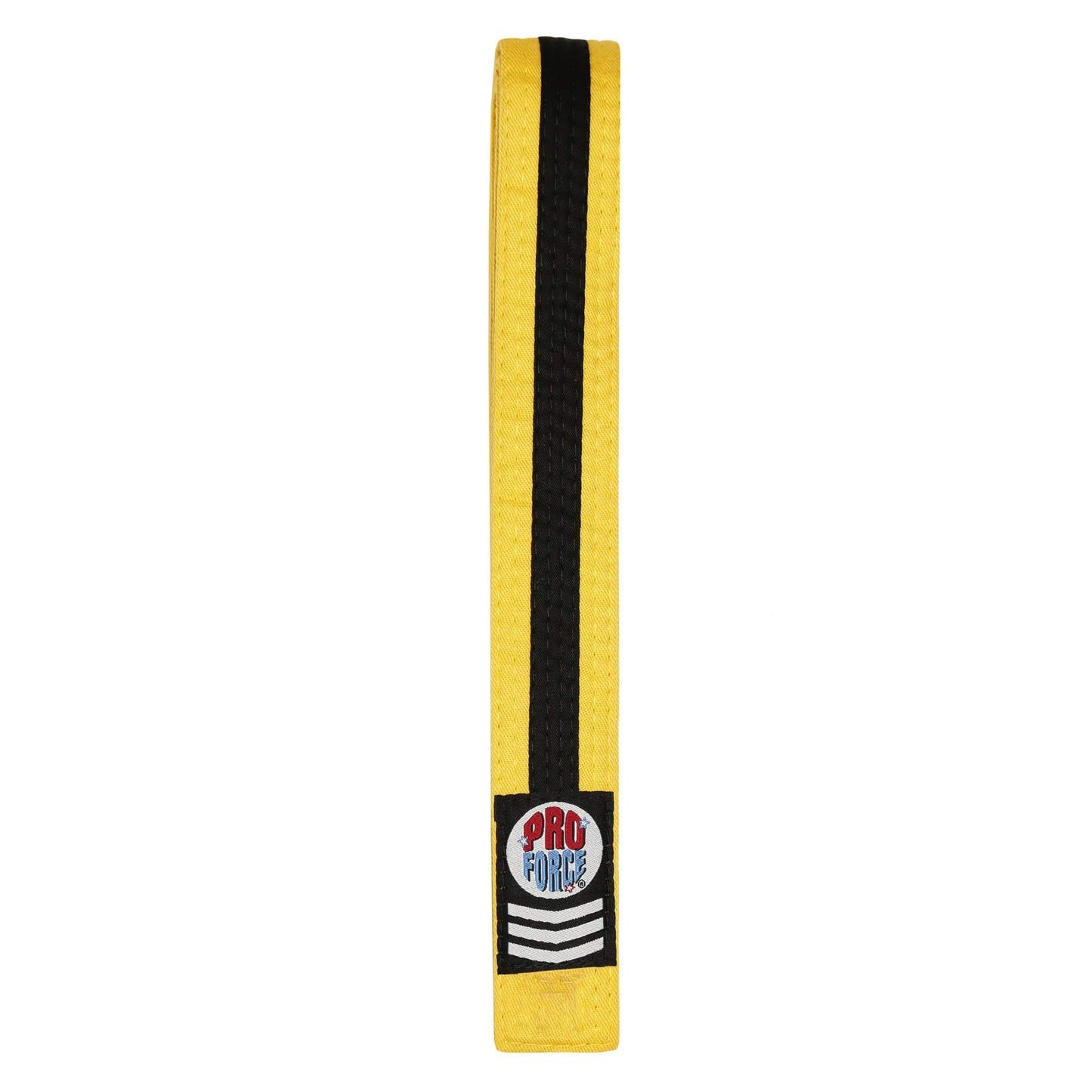 ProForce sporting goods yellow / 0 ProForce II 1.5 inch Double Wrap Black Stripe Karate Belt