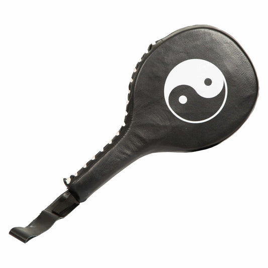 ProForce sporting goods Yin Yang ProForce Black Leather Punch Paddle Karate Taekwondo