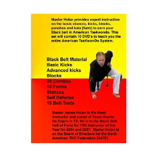 EclipseMartialArtsSupplies sporting goods American Taekwondo Training 10 DVD set Karate dvds by James Holan