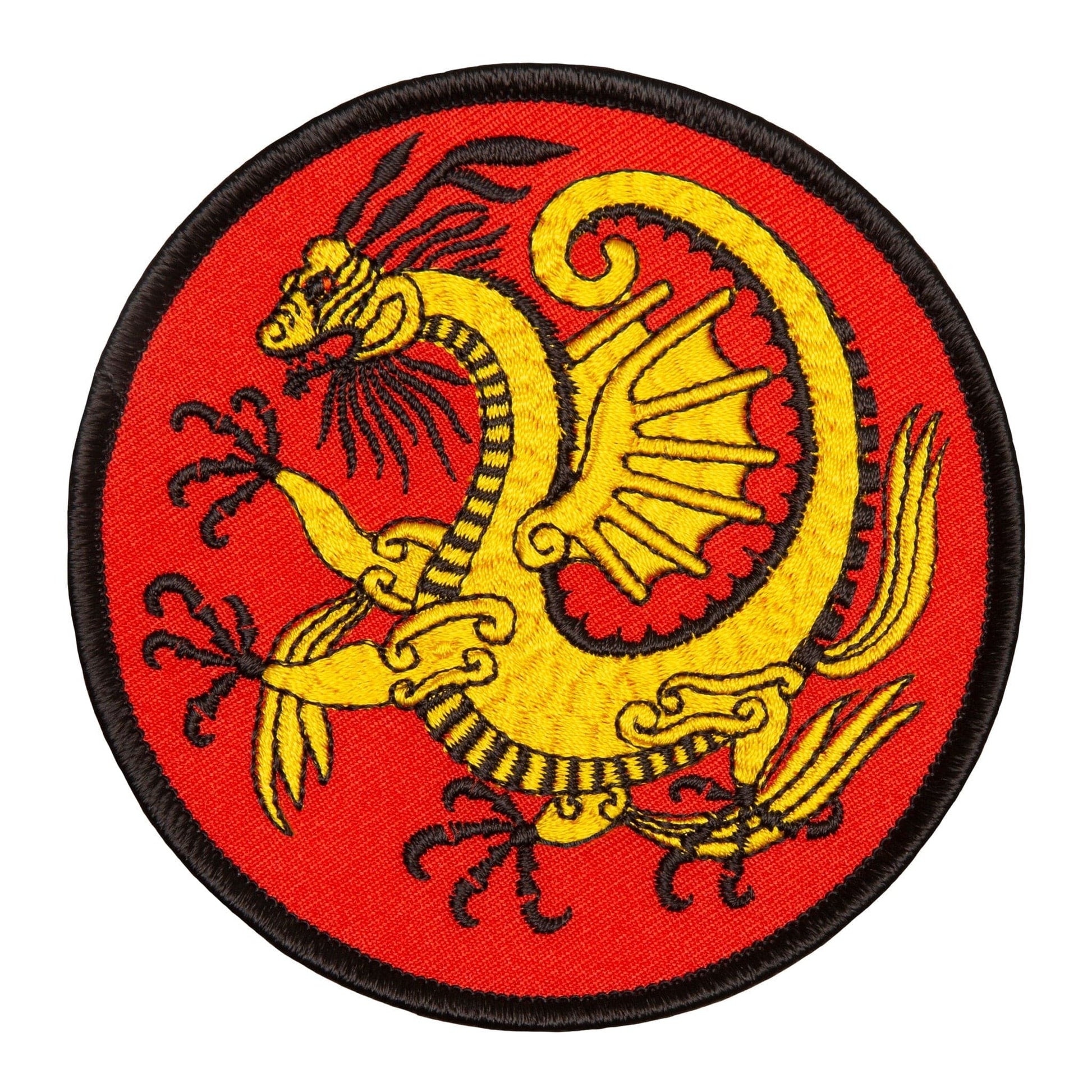 EclipseMartialArtsSupplies sporting goods Gold Dragon Patch Martial Arts Uniform Patch