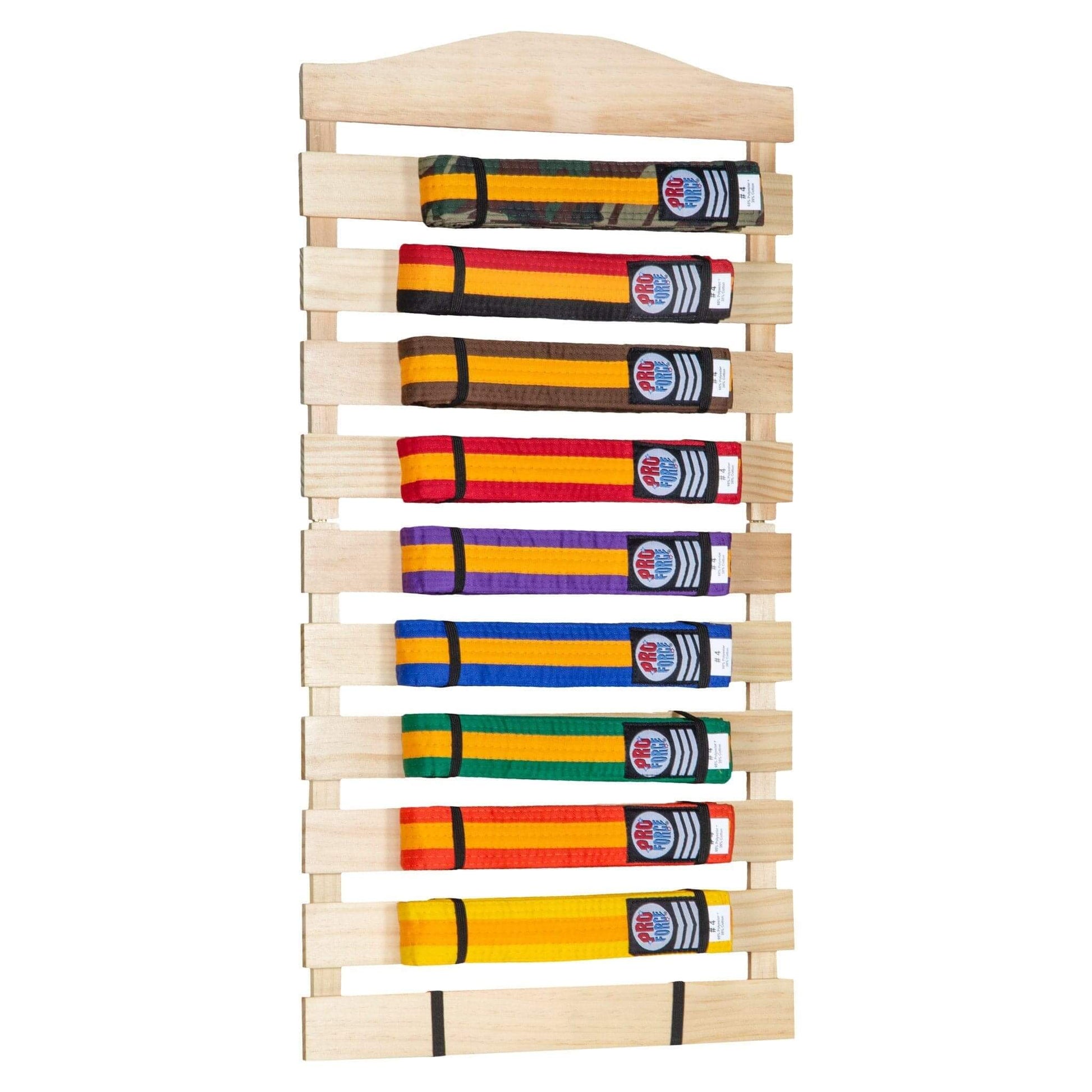 EclipseMartialArtsSupplies sporting goods Karate Belt Display Wood Rack martial arts