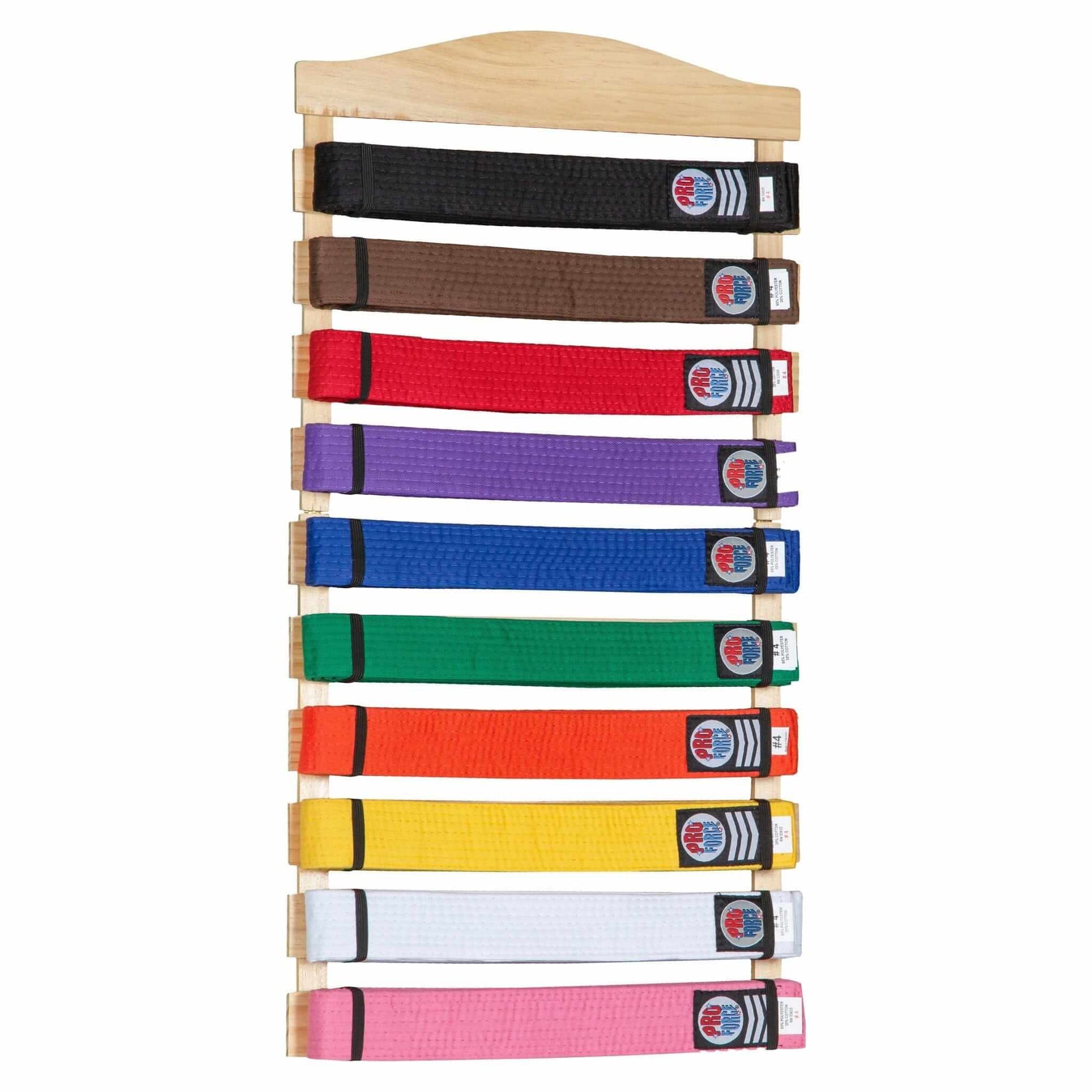 EclipseMartialArtsSupplies sporting goods Karate Belt Display Wood Rack martial arts