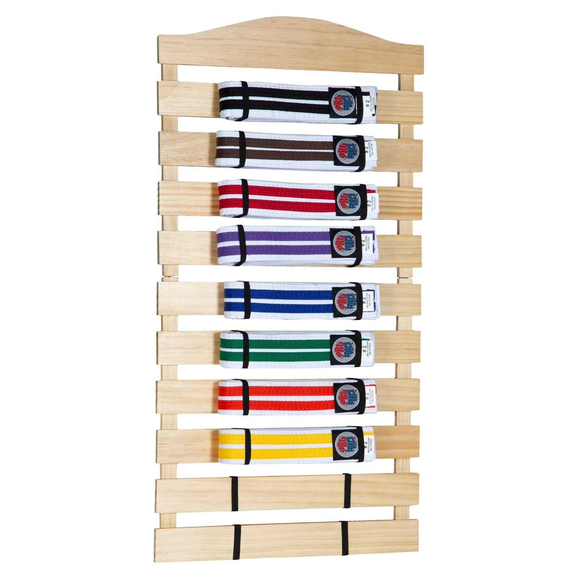 EclipseMartialArtsSupplies sporting goods Karate Belt Display Wood Rack martial arts