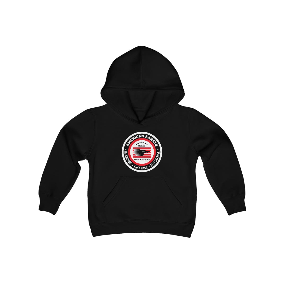 Printify Kids clothes Black / S Holans Texas Karate Do Youth Hoodie