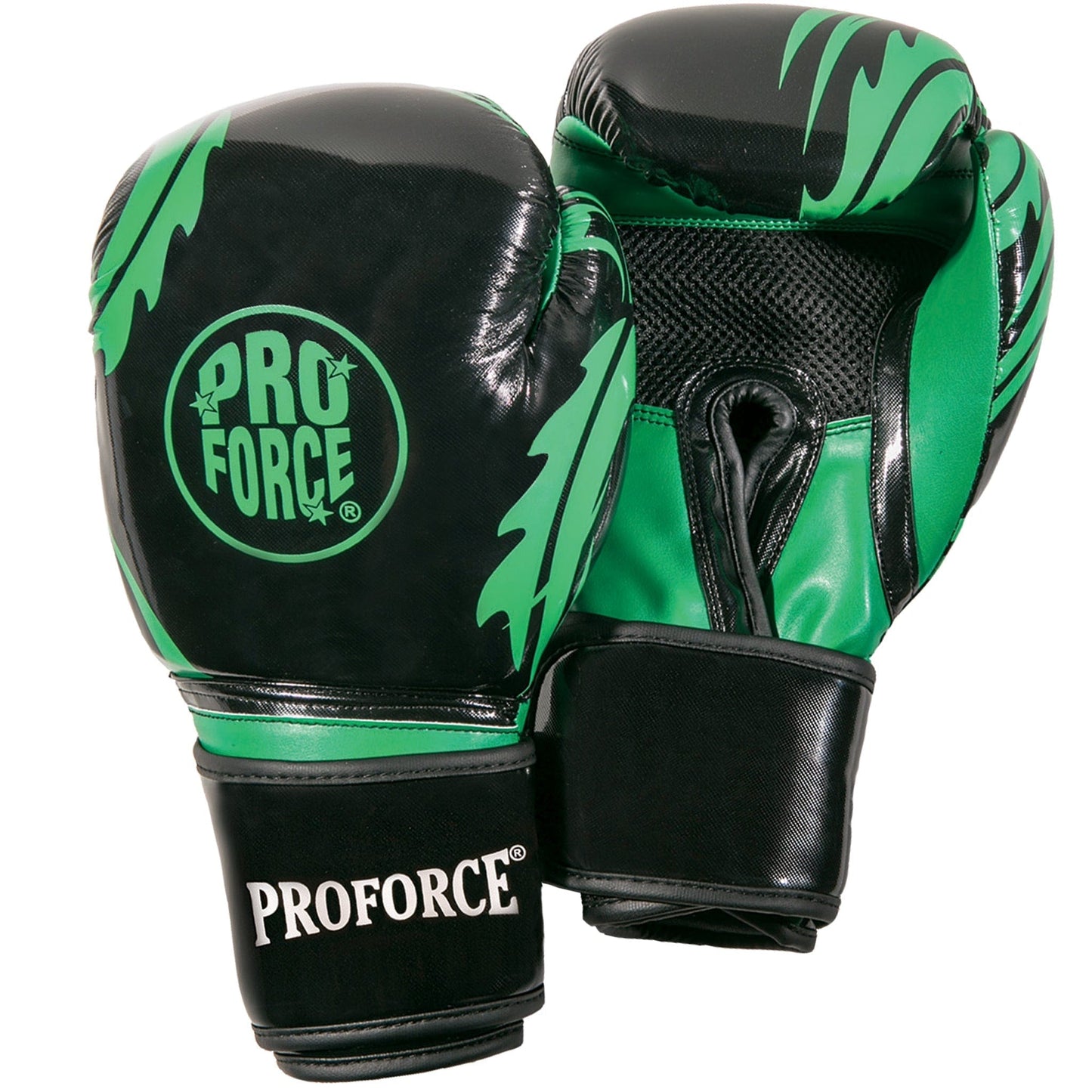 Proforce Boxing black/green ProForce Combat Boxing Training Glove - 12 oz