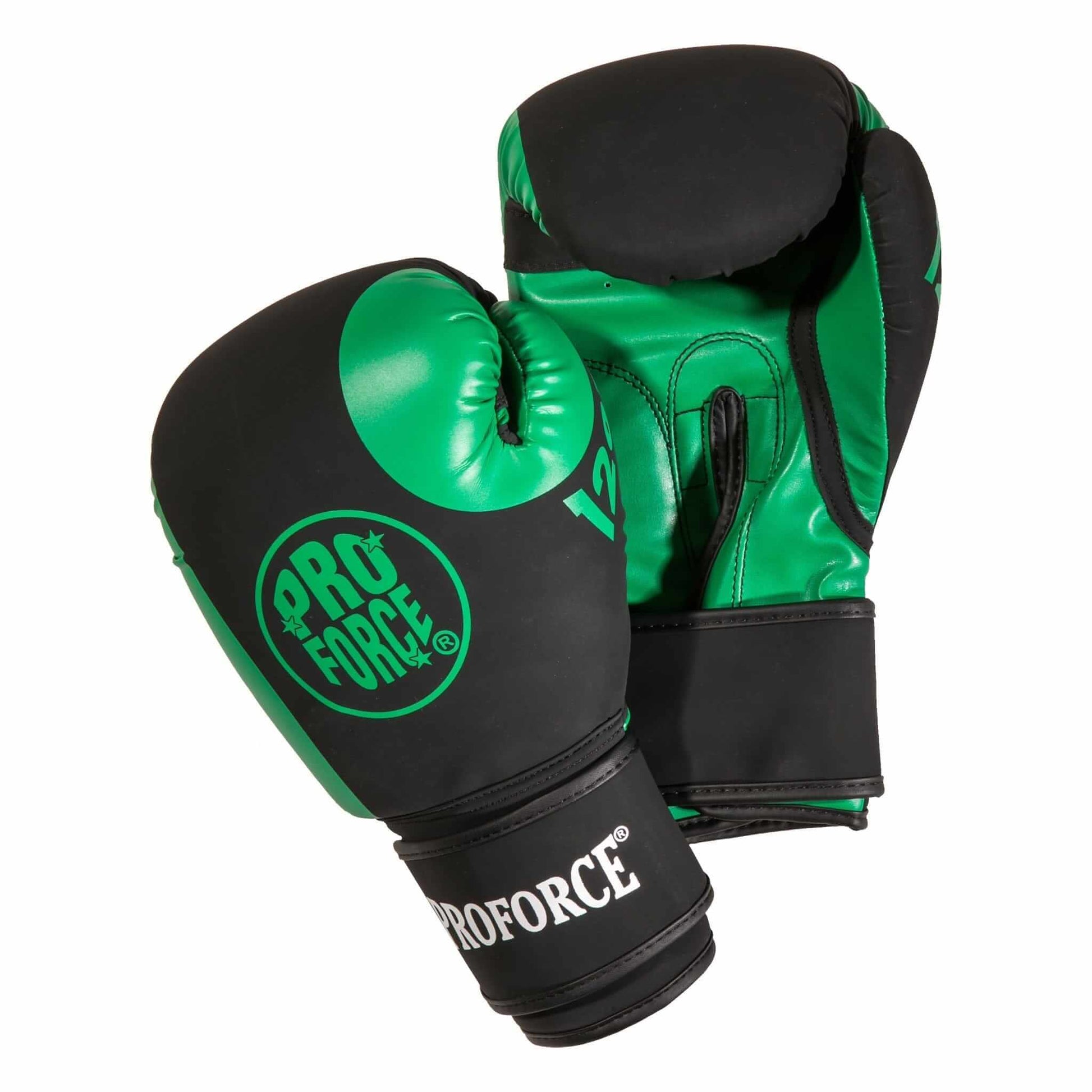 ProForce Boxing black/green ProForce Tactical Boxing Training Glove - 12oz