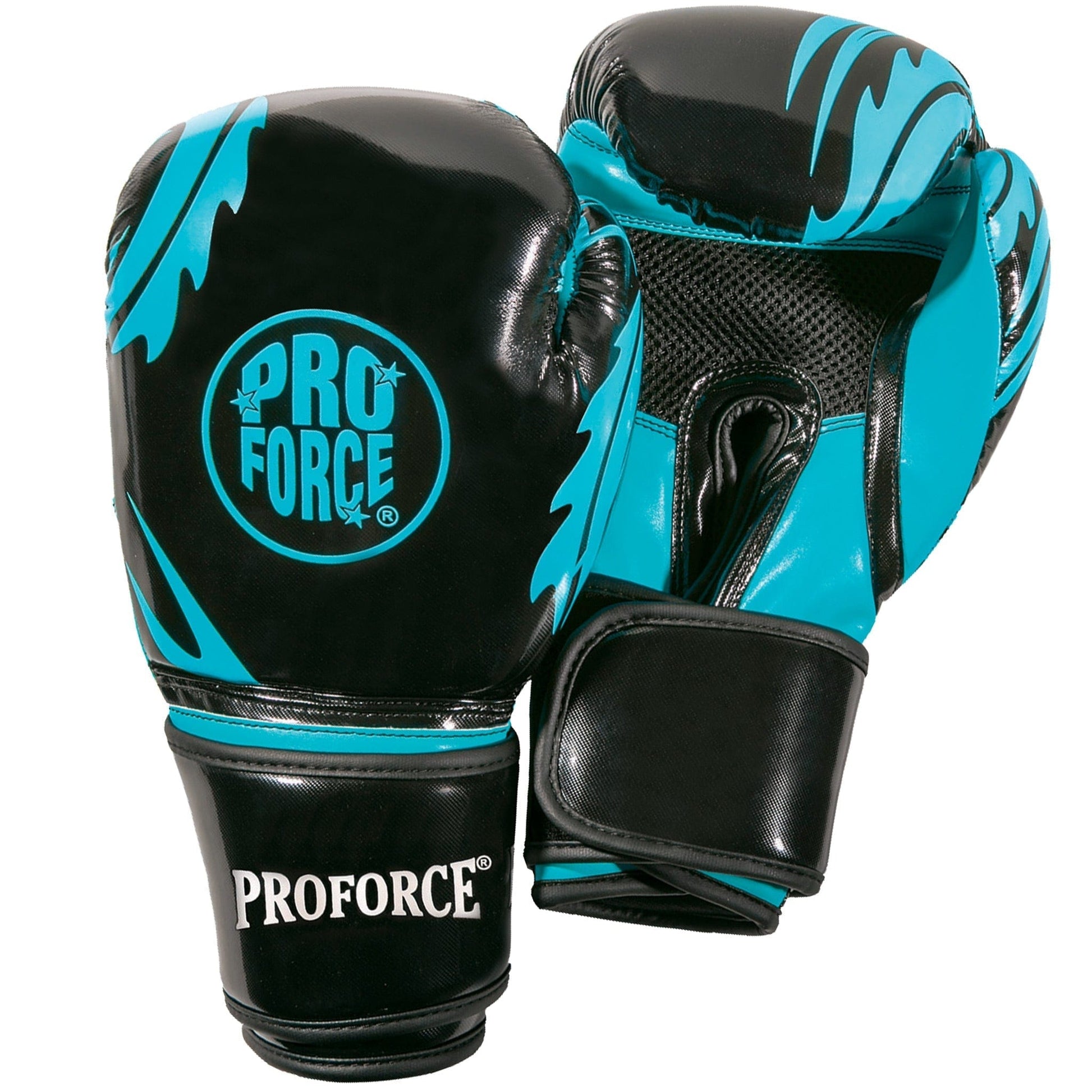 Proforce Boxing black/turquoise ProForce Combat Boxing Training Glove - 12 oz