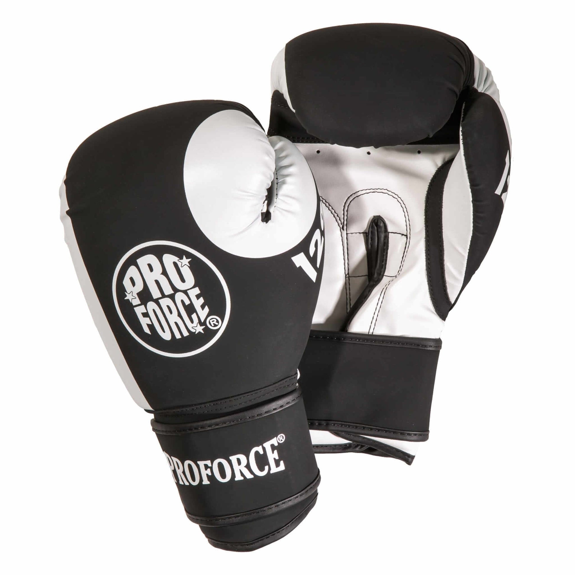 ProForce Boxing black/white ProForce Tactical Boxing Training Glove - 12oz