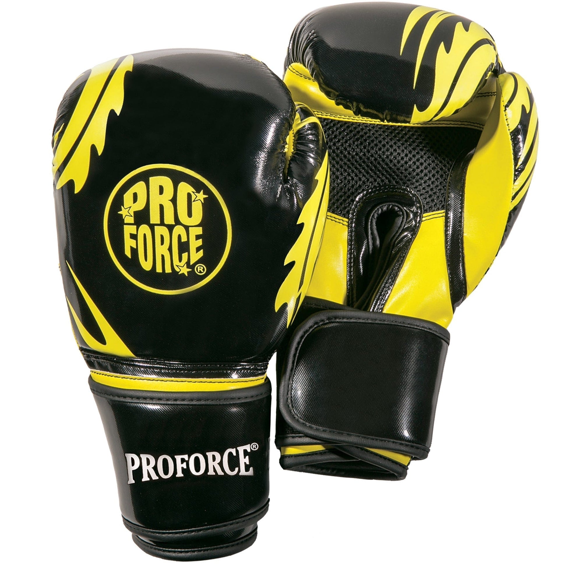 Proforce Boxing black/yellow ProForce Combat Boxing Training Glove - 12 oz