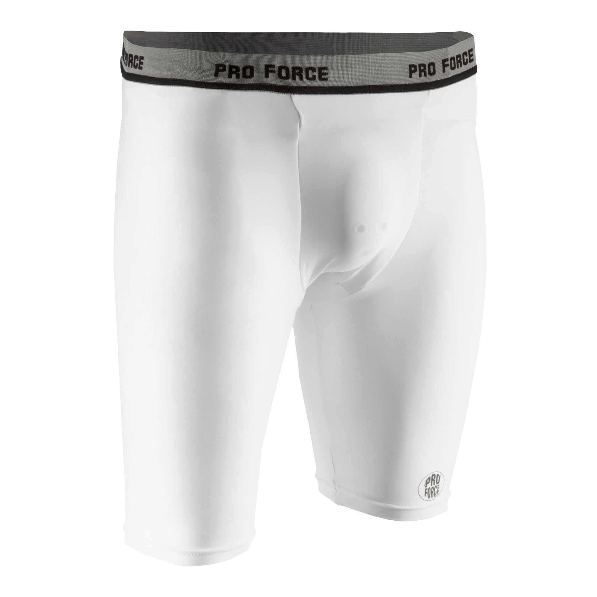 ProForce Groin protector boys small 20-23 inch waist ProForce Compression Shorts with Cup White