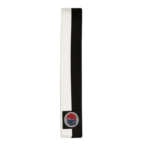 ProForce karate belt Black / 0 child Small ProForce 1.5 inch wide Double Wrap Two-Tone Karate Belt