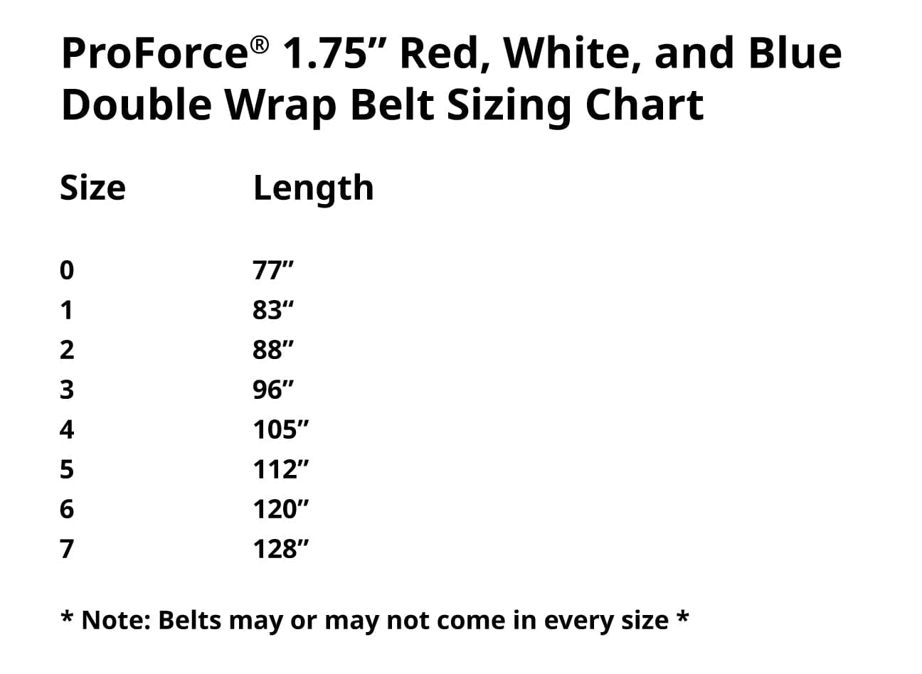 ProForce karate belt ProForce 1.75 inch wide Red White and Blue Karate Belt