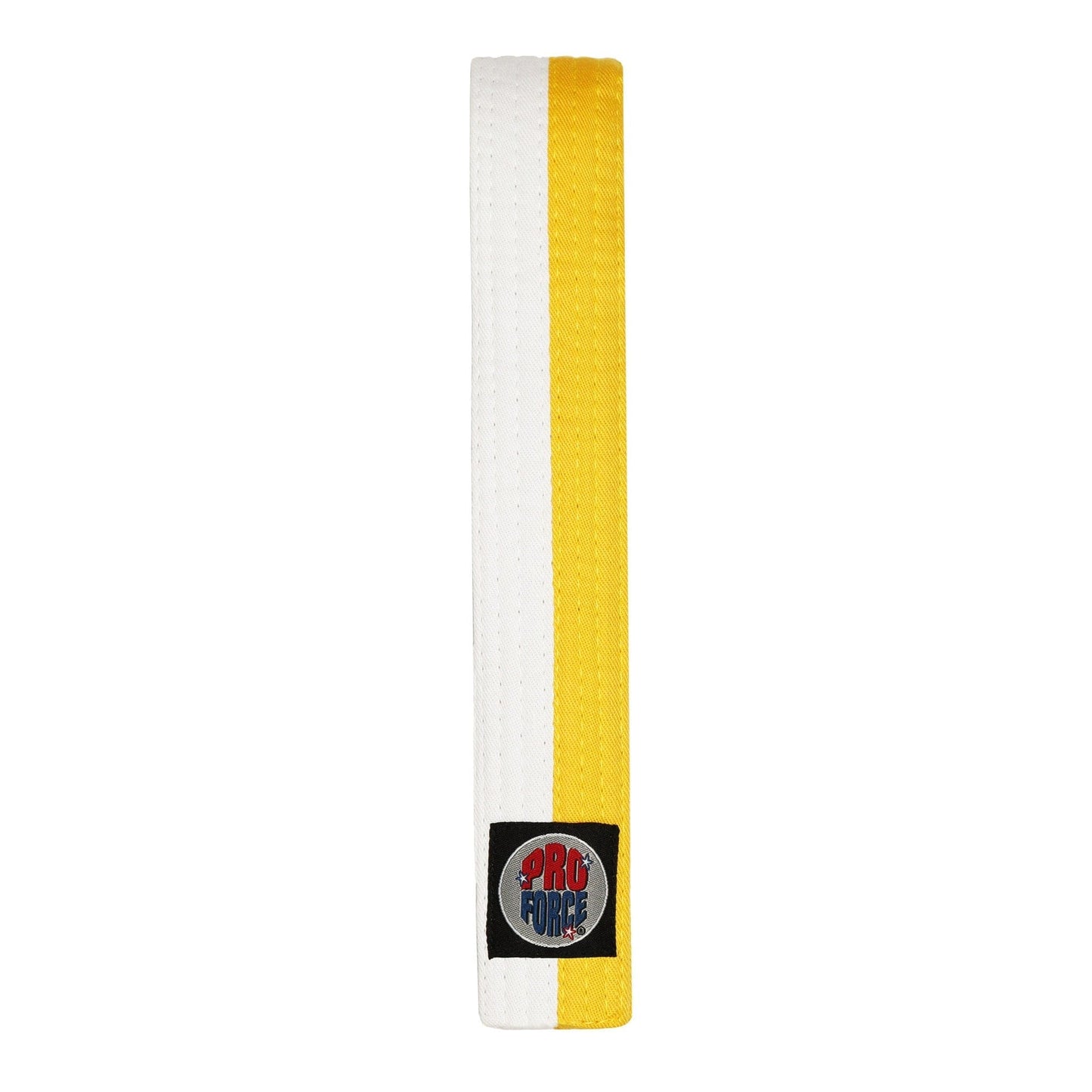 ProForce karate belt Yellow / 0 child Small ProForce 1.5 inch wide Double Wrap Two-Tone Karate Belt