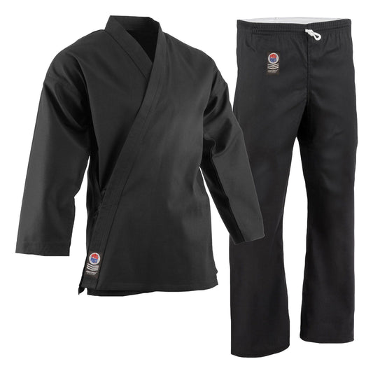 ProForce Karate Uniform 0 child small ProForce 8 oz Black Karate Uniform Traditional  Drawstring - 100% cotton