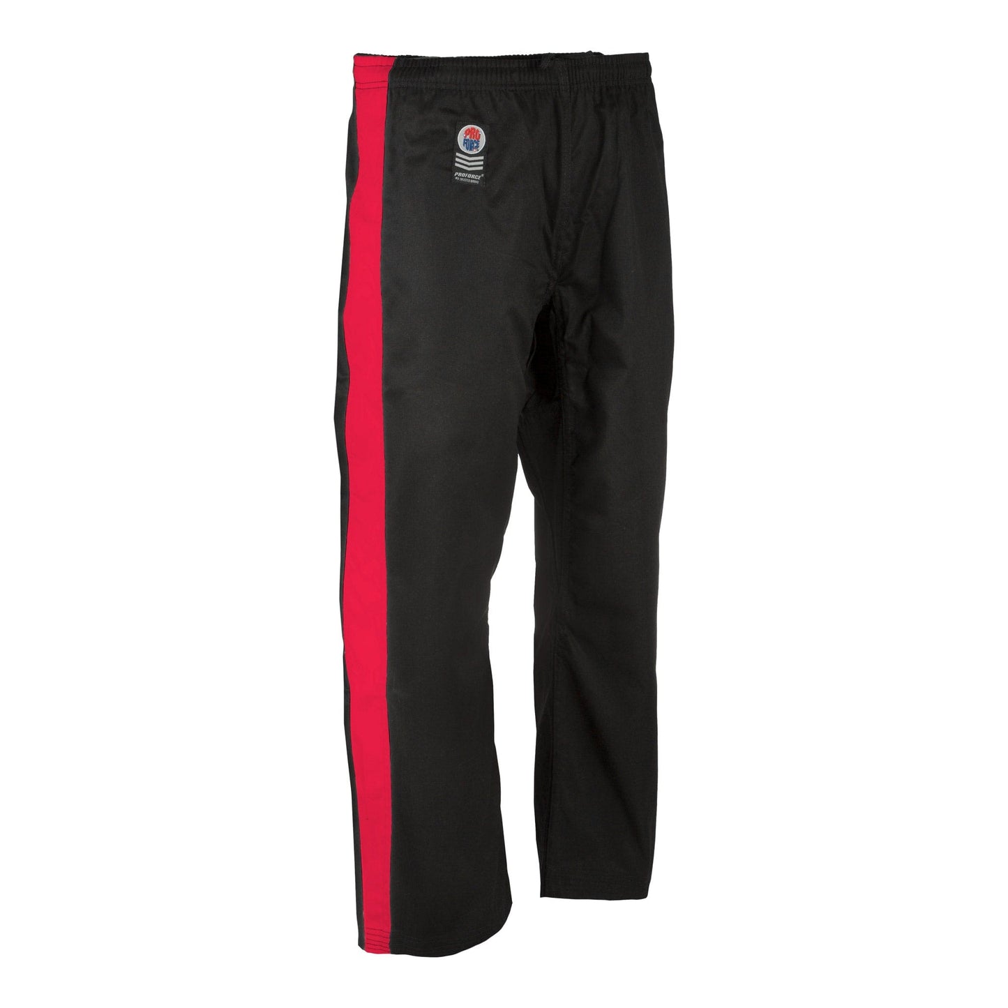 ProForce Karate Uniform Black w/ Red Stripes / 000 child XXS ProForce Gladiator Demo Karate Pants