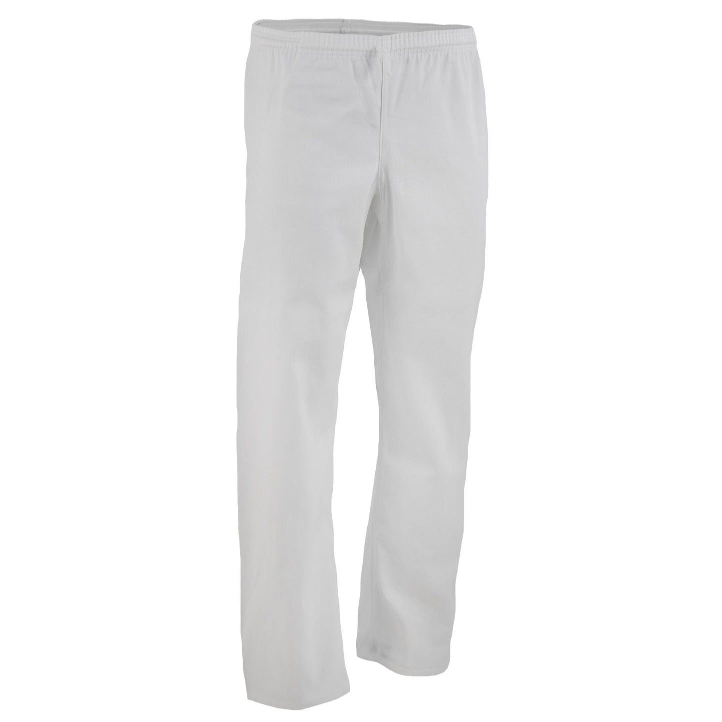 ProForce Karate Uniform ProForce 6 oz Karate Uniform Elastic Drawstring Pants poly cotton blend White