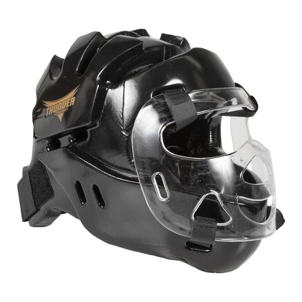 ProForce Sparring Gear Black / Adult Small ProForce Thunder Full Headguard with Shield