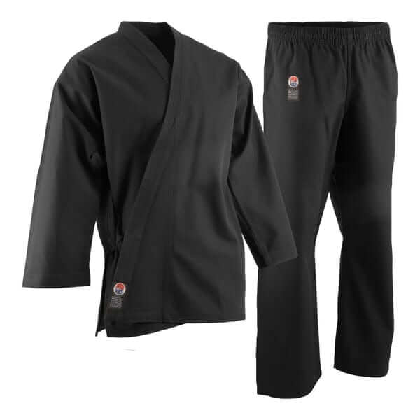 ProForce sporting goods 1- 4'9"/100 lbs ProForce® 10 oz. Karate Uniform - 55/45 Blend Black