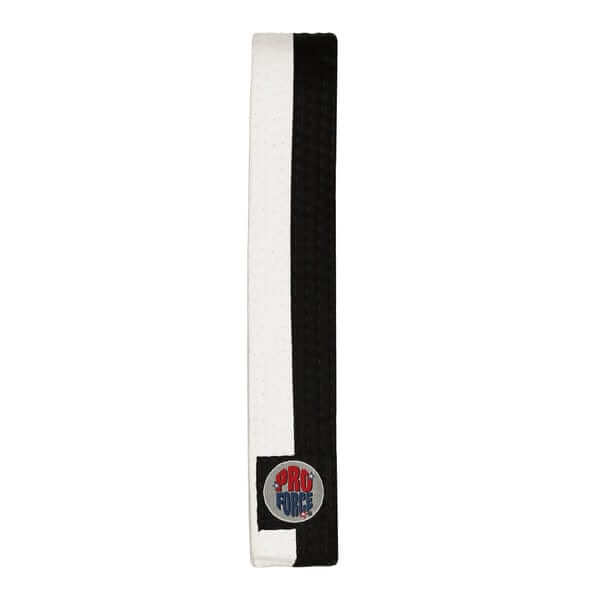 ProForce sporting goods Black / 0 child Small ProForce 1.5 inch wide Double Wrap Two-Tone Karate Belt