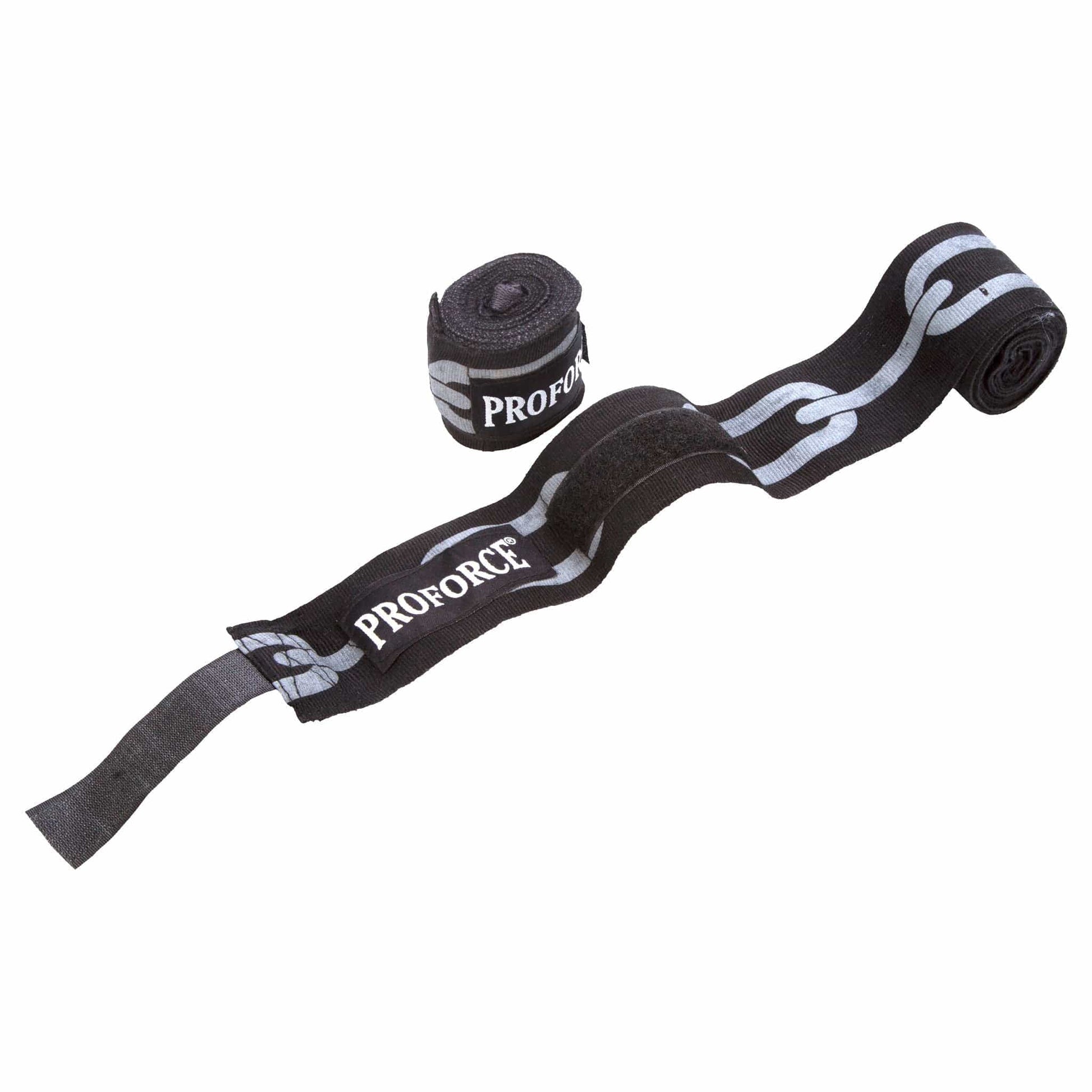ProForce Sporting Goods black/grey chains ProForce Designer boxing Hand Wraps - 120 inch