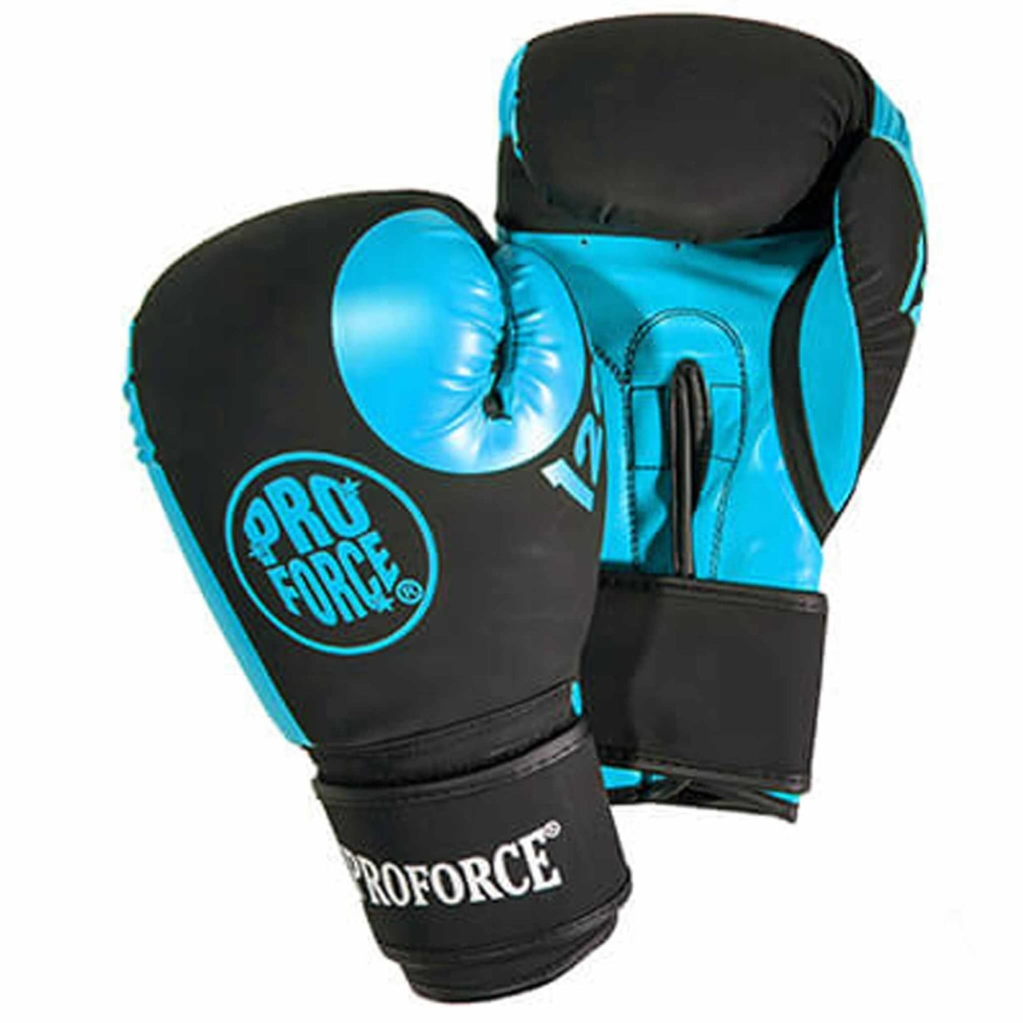 ProForce Sporting goods black/turquoise ProForce Tactical Boxing Training Glove - 12oz kickboxing
