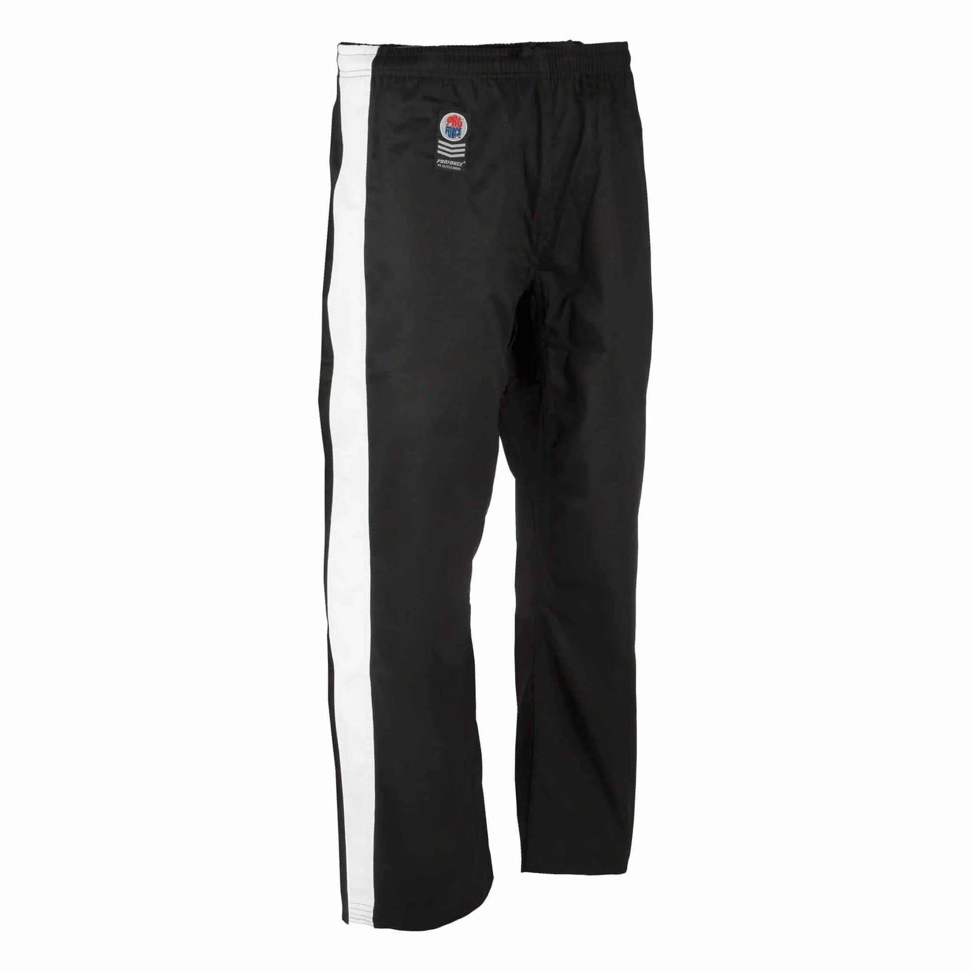 ProForce sporting goods Black w/ White Stripe / 000 child XXS ProForce Gladiator Demo Karate martial arts Pants