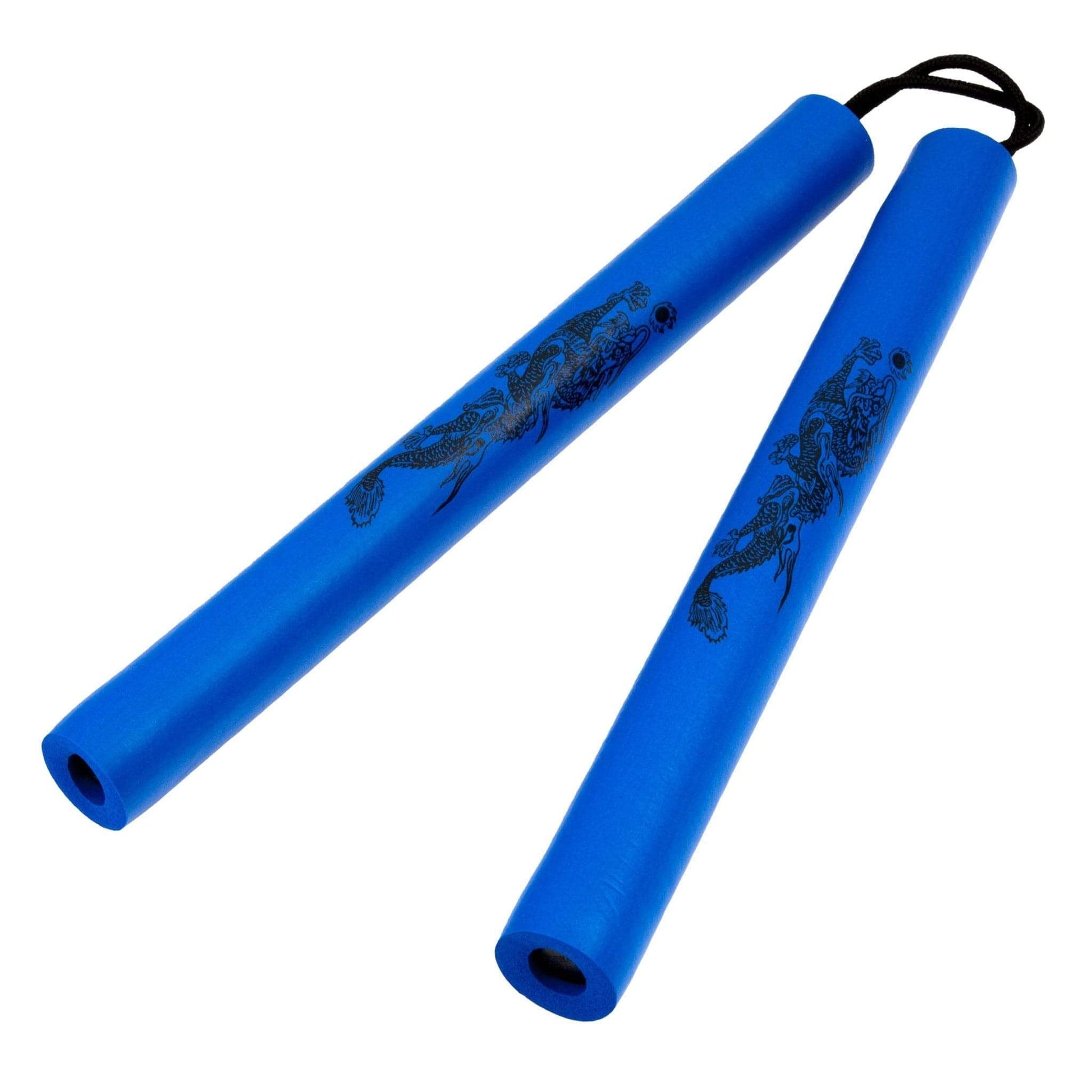 ProForce sporting goods blue / 8 inch Foam Cushion Grip Practice nunchaku Cord/String