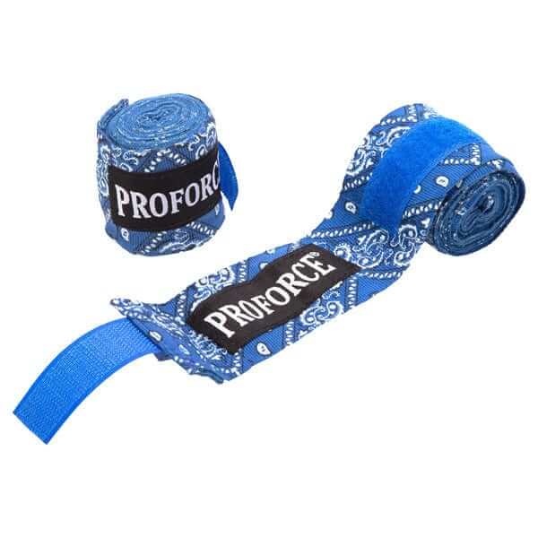 ProForce Sporting Goods blue paisley ProForce Designer boxing Hand Wraps - 120 inch