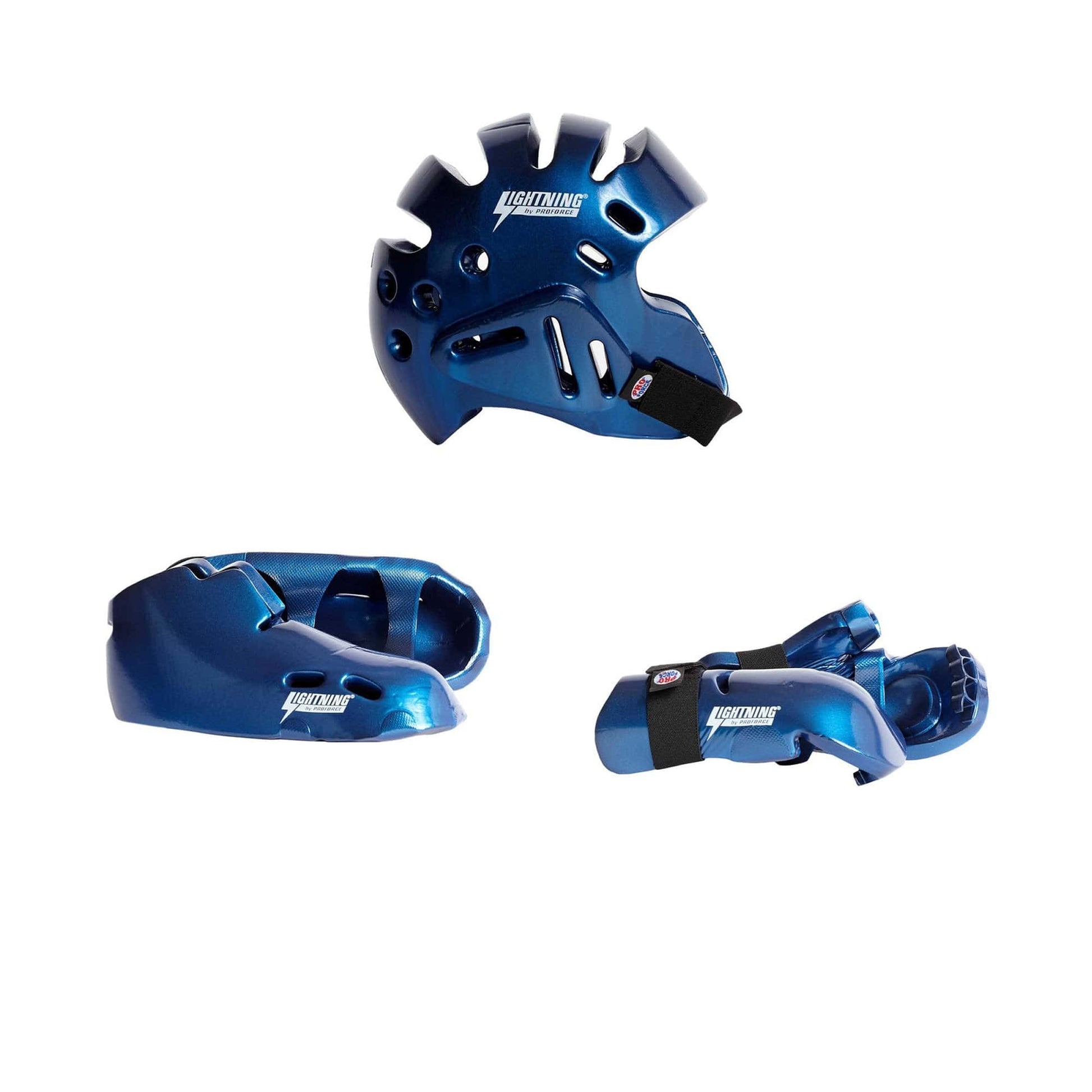 ProForce sporting goods ch xs/12-13 / Small ProForce Lighting 5 Piece Sparring Gear Combo Set BLUE